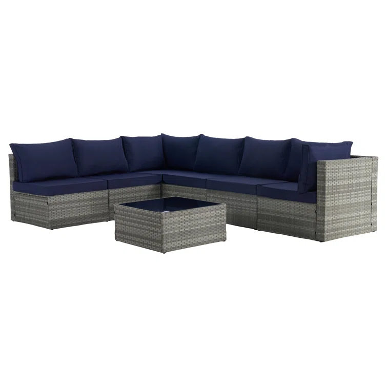 6 - Person Outdoor Seating Group with Cushions