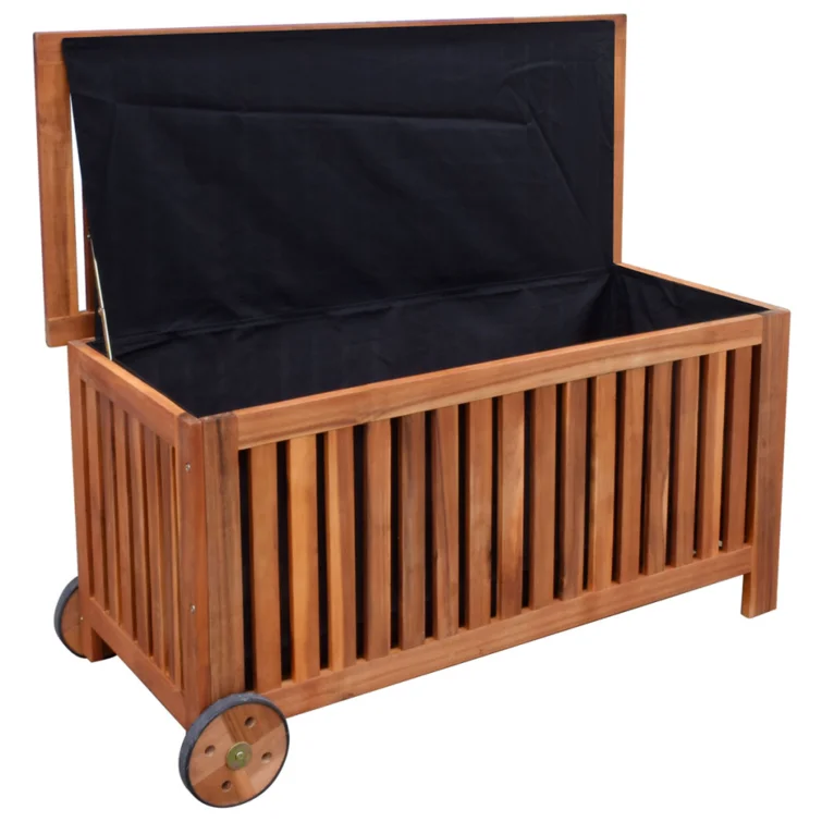 Patio Storage Box 46" x 20" x 23" Wood