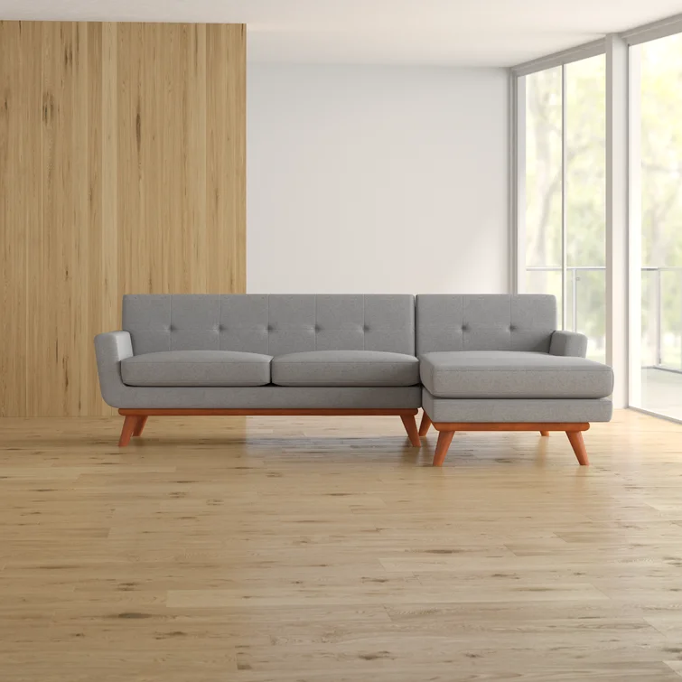 Engage Mid Century Modern Tufted Sectional