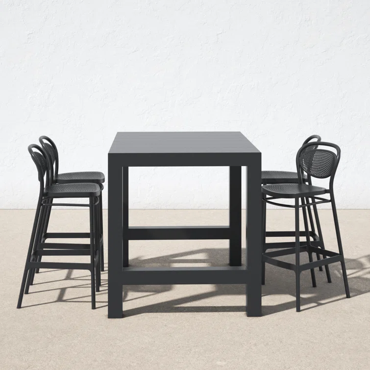 Farrah 4 - Person Rectangular Extendable Outdoor Dining Set