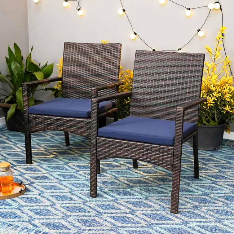 Alyah 4 - Person Square Outdoor Dining Set with Cushions