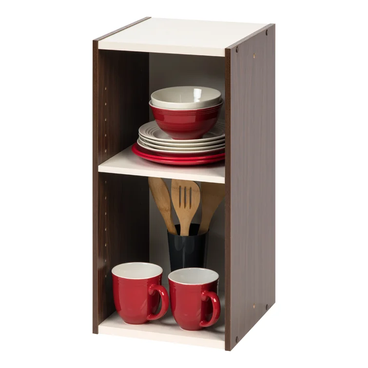 Manufactured Wood Height -Adjustable Shelving Unit