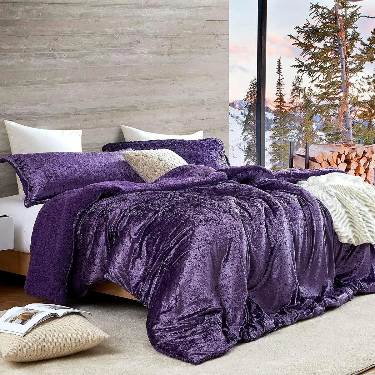 Velvet Crush - Coma Inducer? Oversized Comforter Set - Purple Reign
