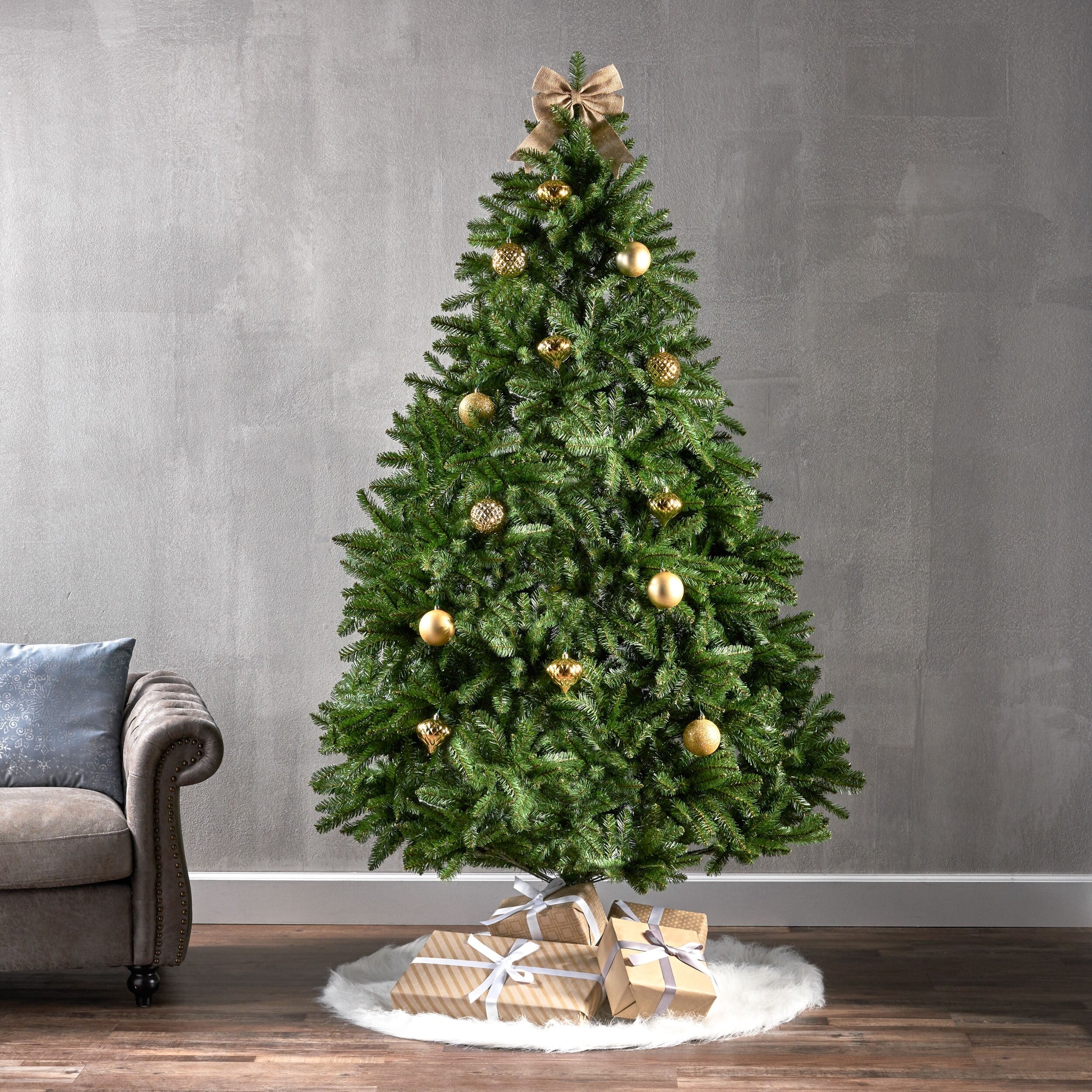 Full and Realistic 7FT Norway Spruce Christmas Tree Unlit Perfect for Indoor Holiday Decor