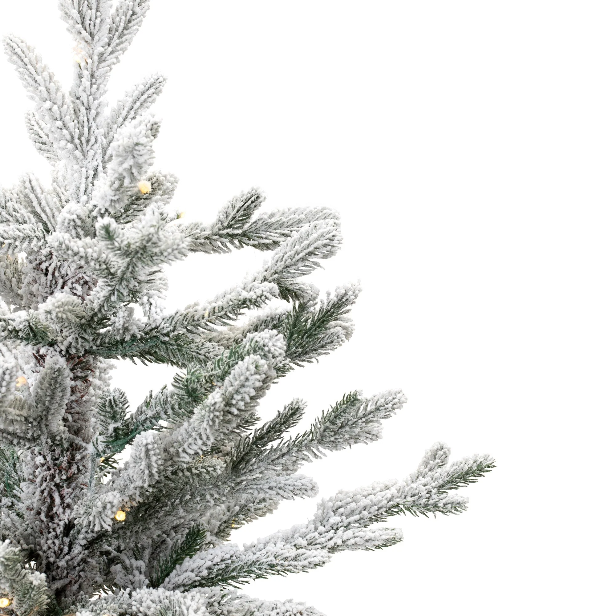 Real Touch™ Pre-Lit B/O Tamarack Pine Artificial Christmas Tree with Burlap - 2' Warm White LED - 2 Foot