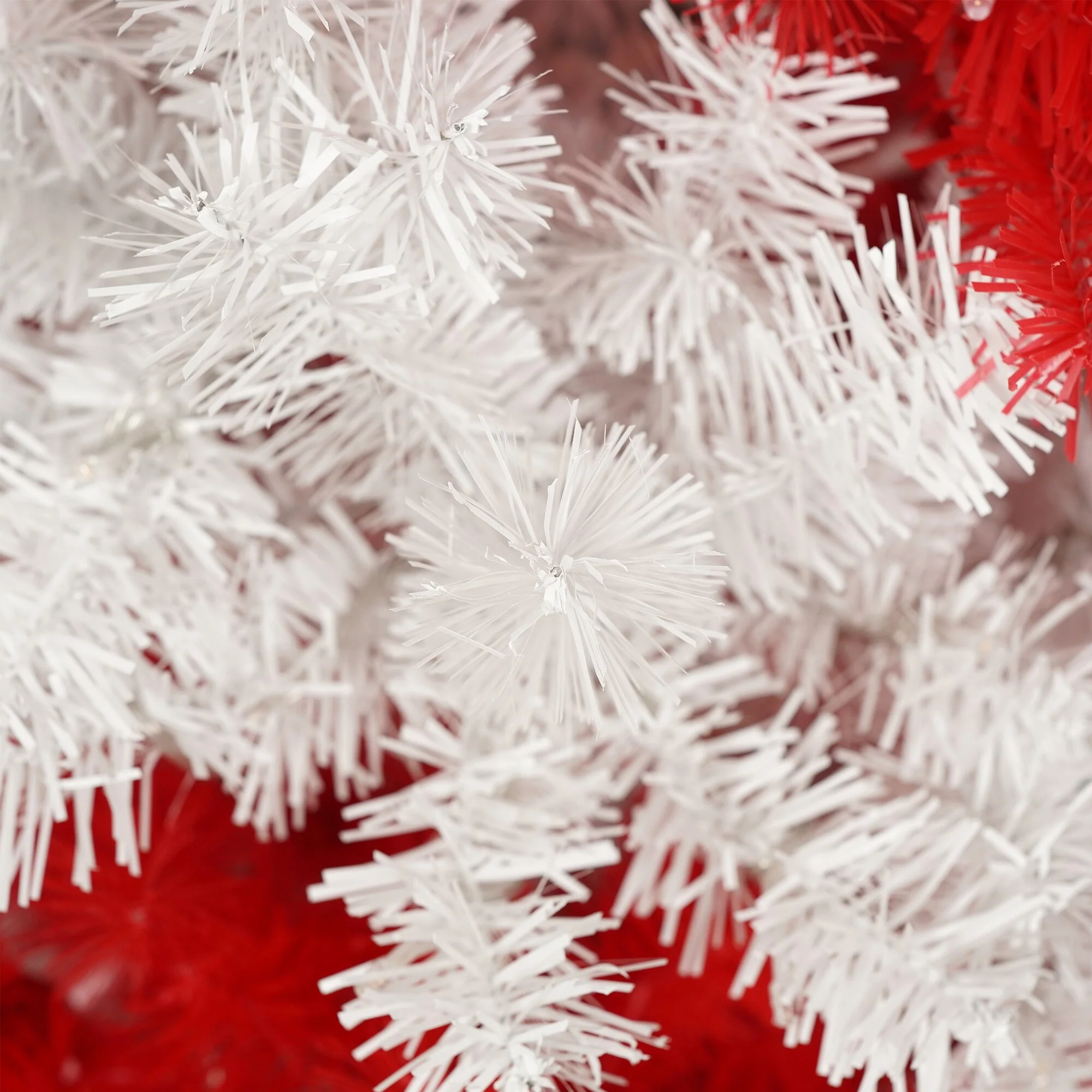 Pre-Lit 6ft Artificial Christmas Tree, Candy Cane Design with 904 Branches and Warm LEDs