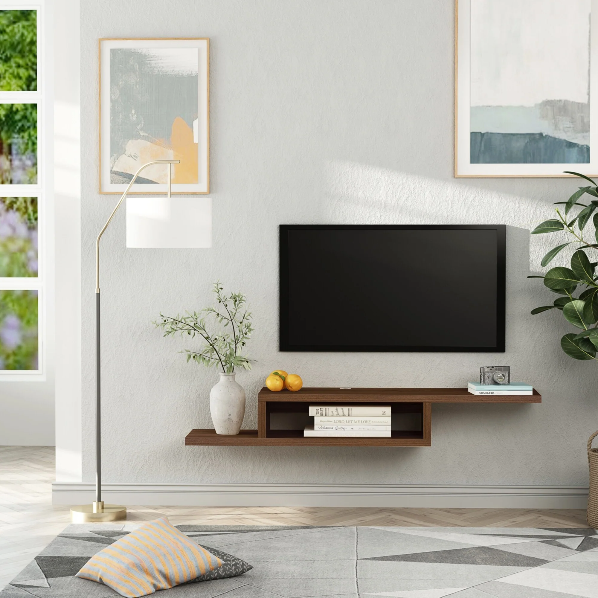 9' Pencil Snow Flocked Artificial Christmas Tree with Pine Realistic Branches, Pine Cones, Red Berries