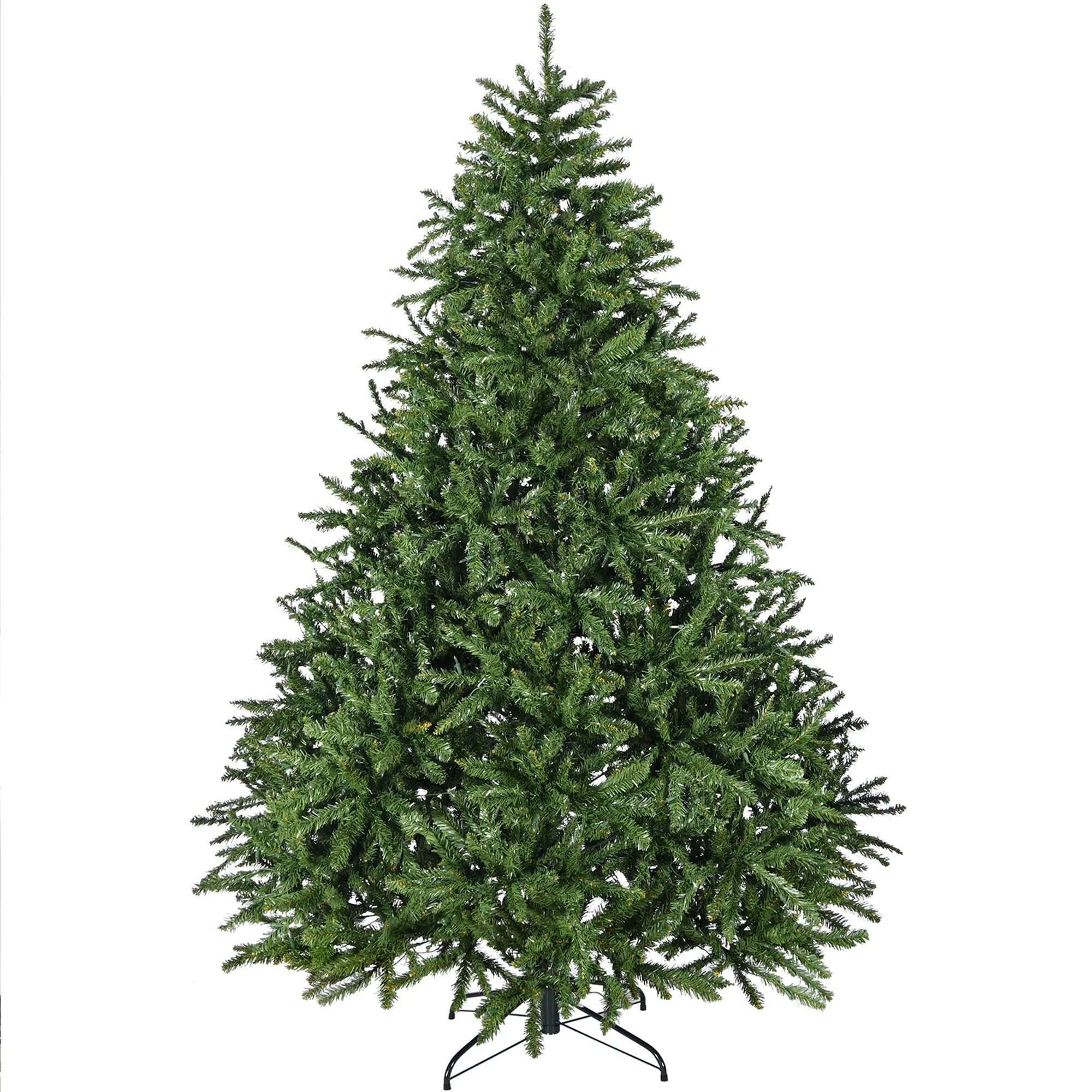 Lush 7ft Artificial Christmas Tree Pre-Lit with 700 LED Lights for Indoor Decor
