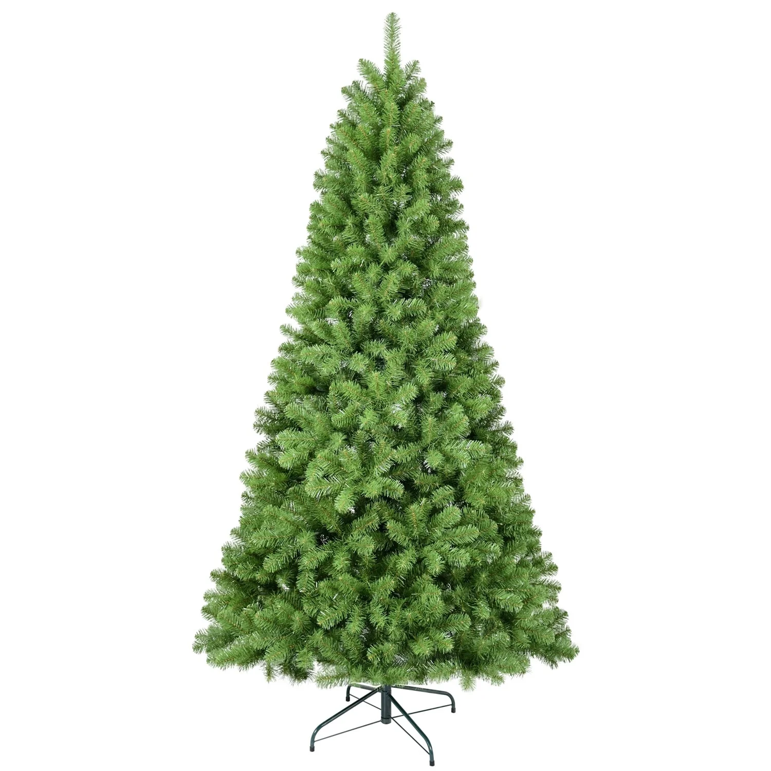 Space-Saving 5/6/7ft PVC Christmas Tree with Memory Wire Technology and Stable Stand for Easy Assembly and Storage