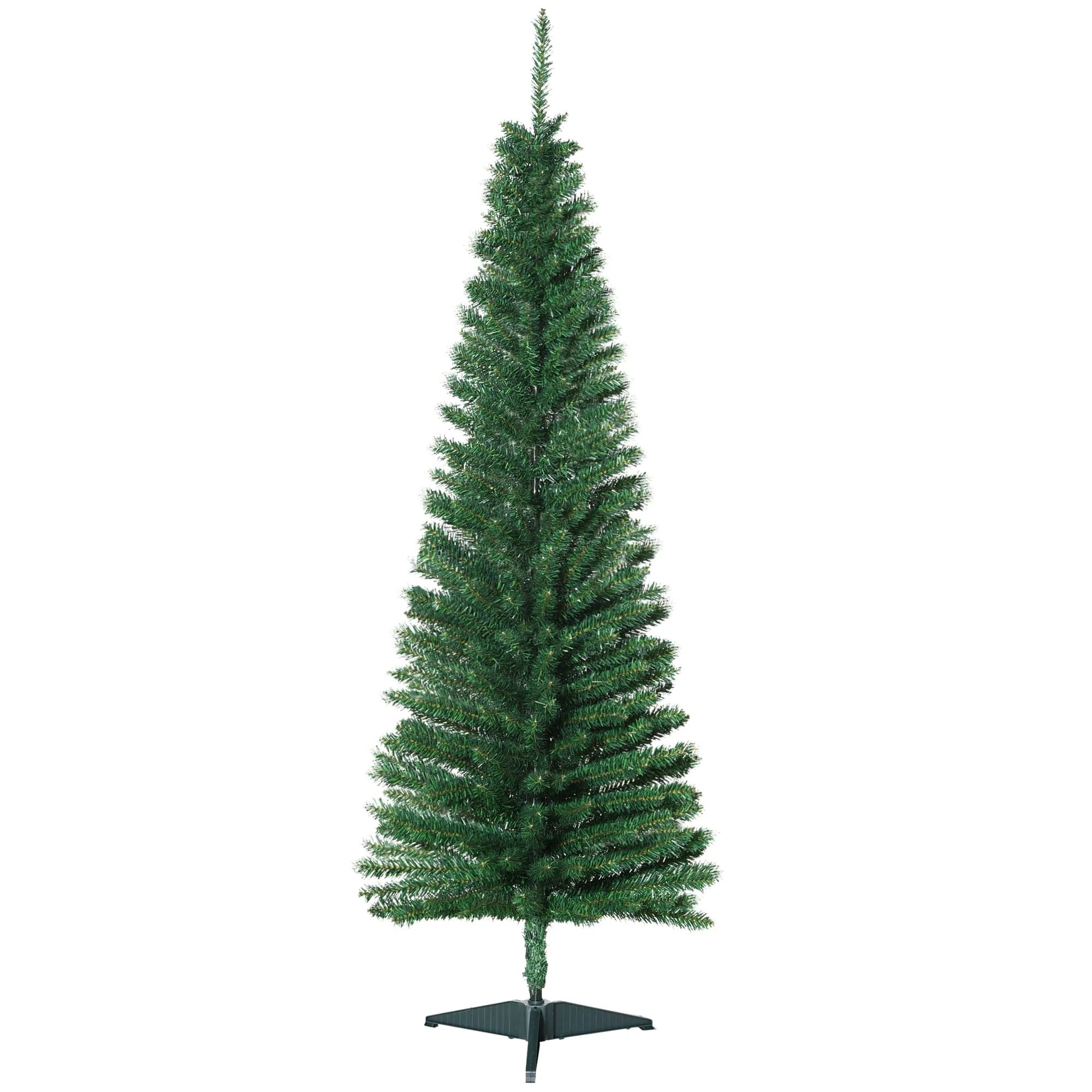 Artificial Slim Pencil Christmas Tree - 5ft, Realistic and Compact for Apartments
