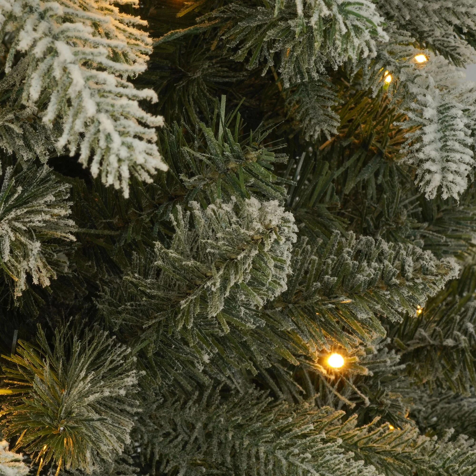 Lighted 7ft Christmas Tree and Wreath Set, Fir Design with 1300 Tips and 430 Total Lights for a Festive Atmosphere