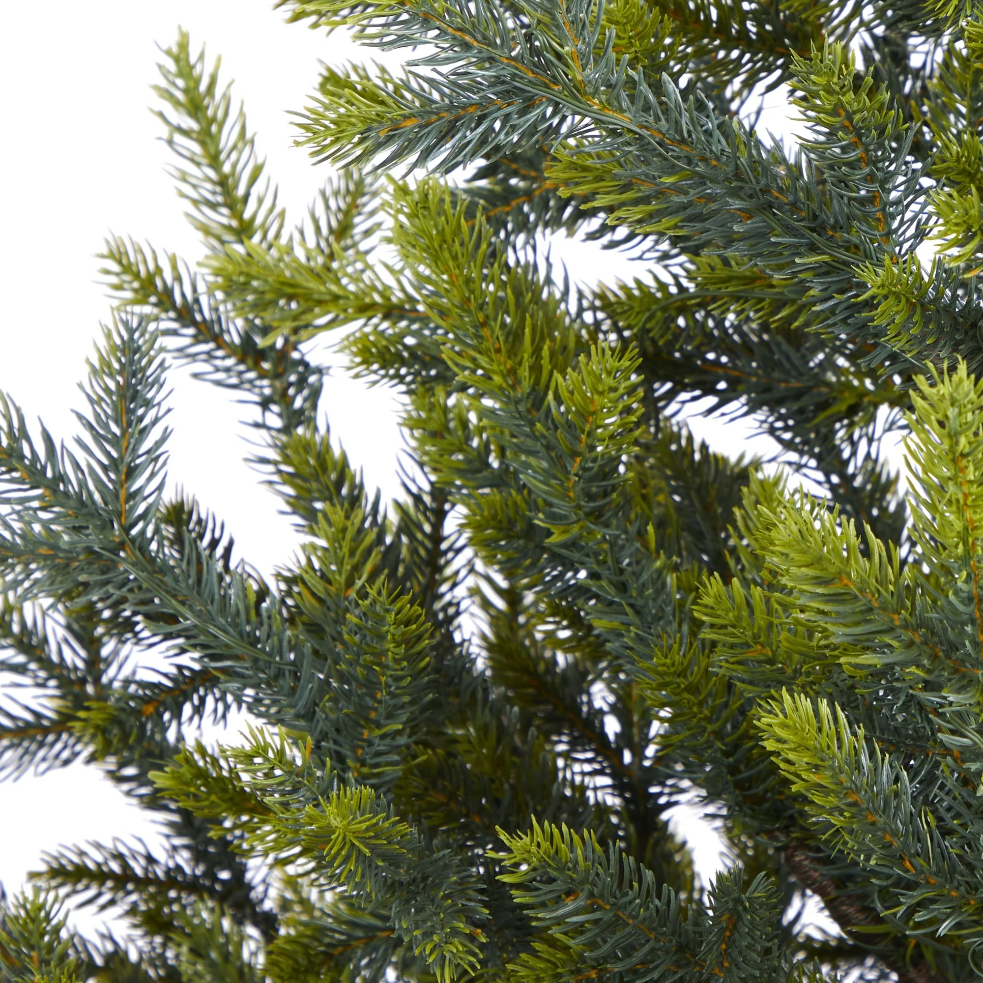 5’ Pre-Lit Potted Fraser Fir Artificial Christmas Tree, Clear Lights - 5 Foot
