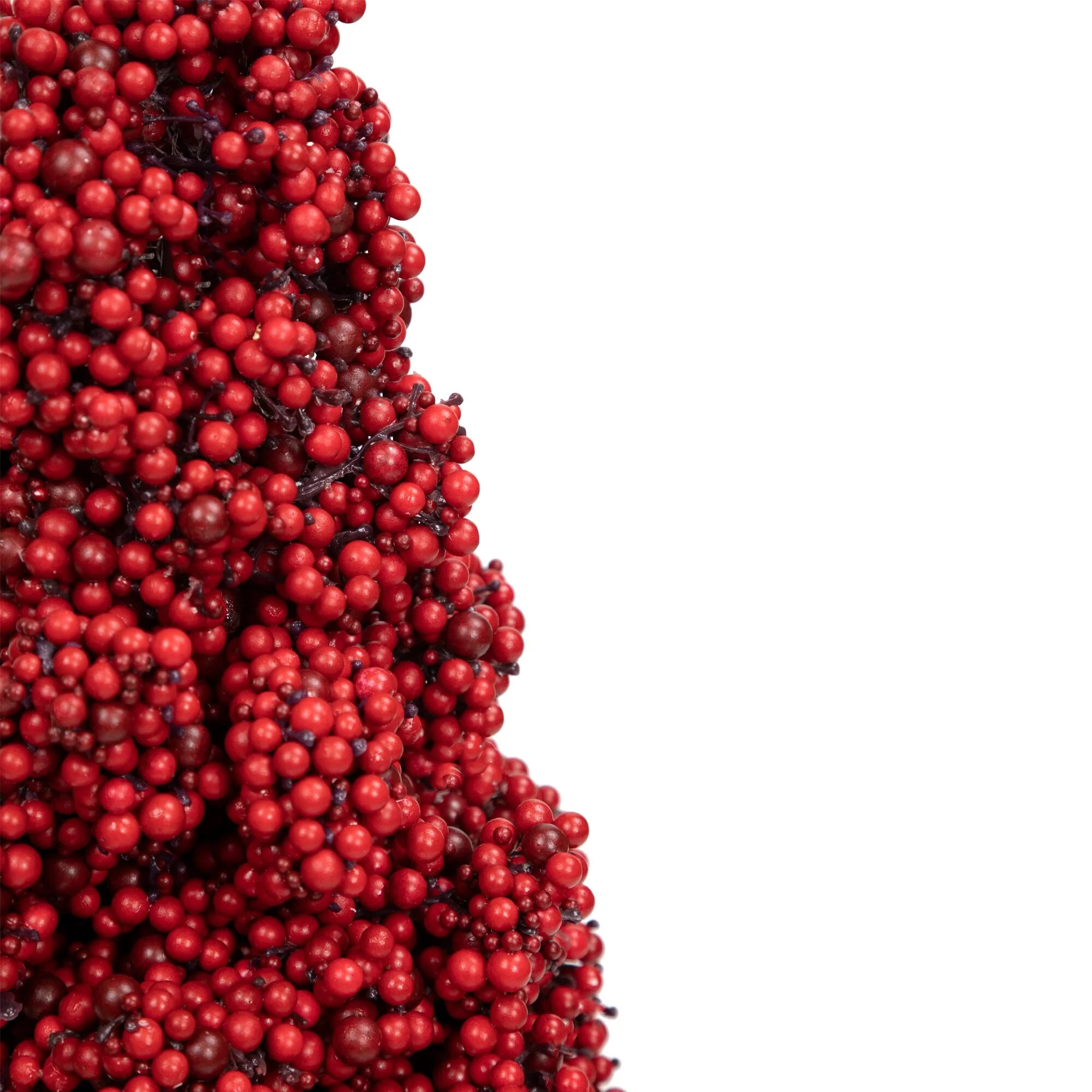 Artificial Berry Cone Potted Christmas Topiary - 40
