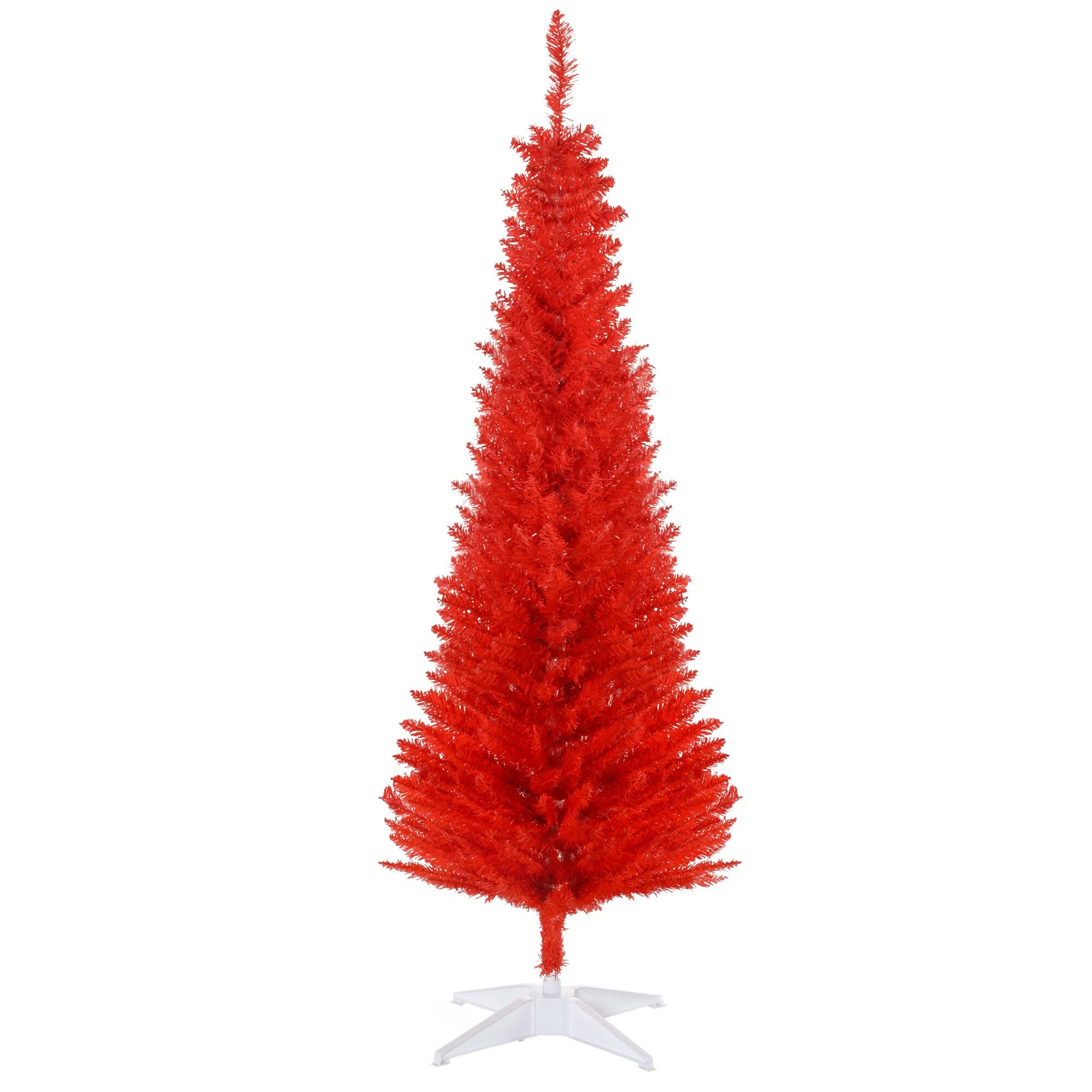 Artificial Pencil Christmas Tree 5ft, Compact Design for Small Spaces and Easy Setup