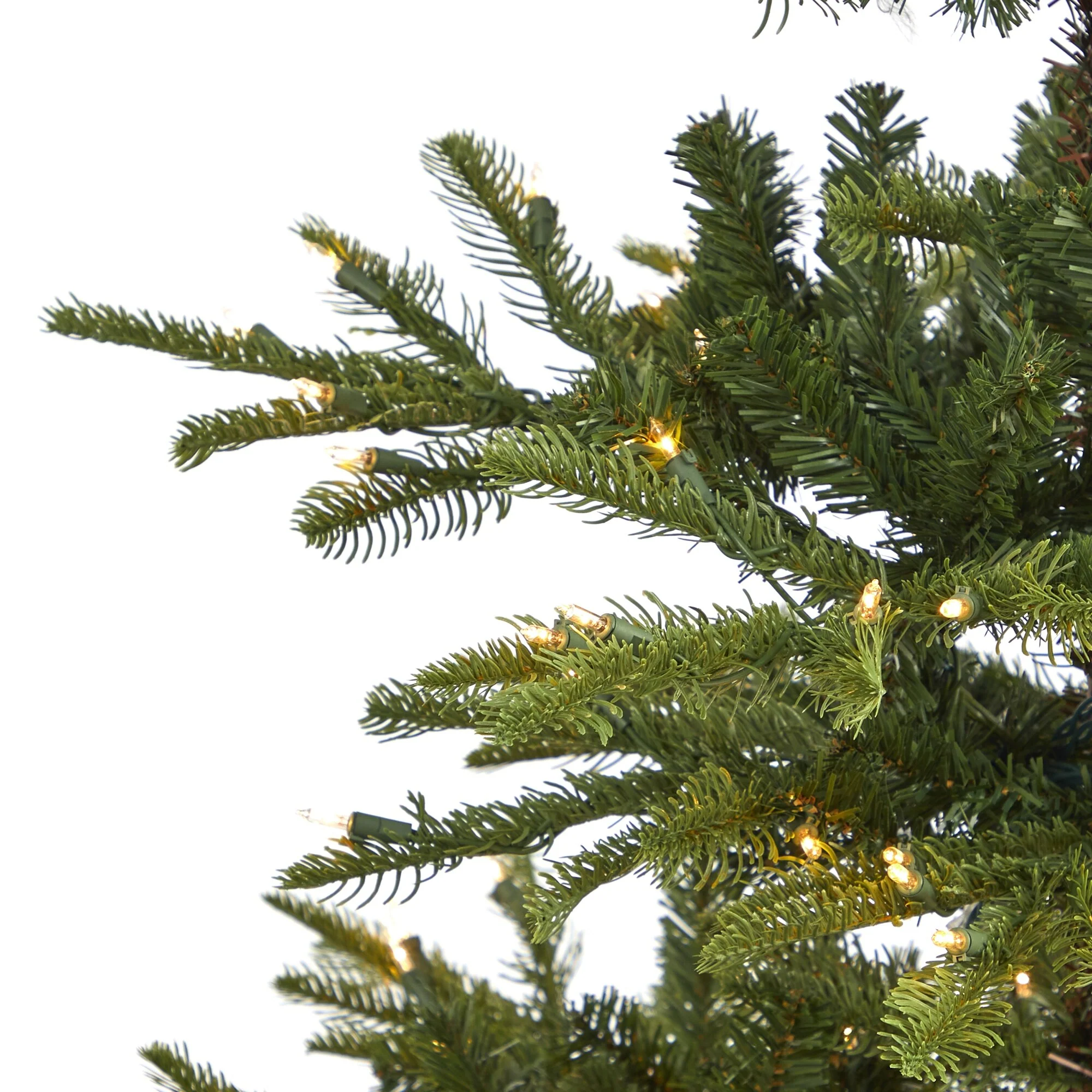 6’ Pre-Lit Washington Spruce Artificial Christmas Tree, Clear LED Lights - 6 Foot