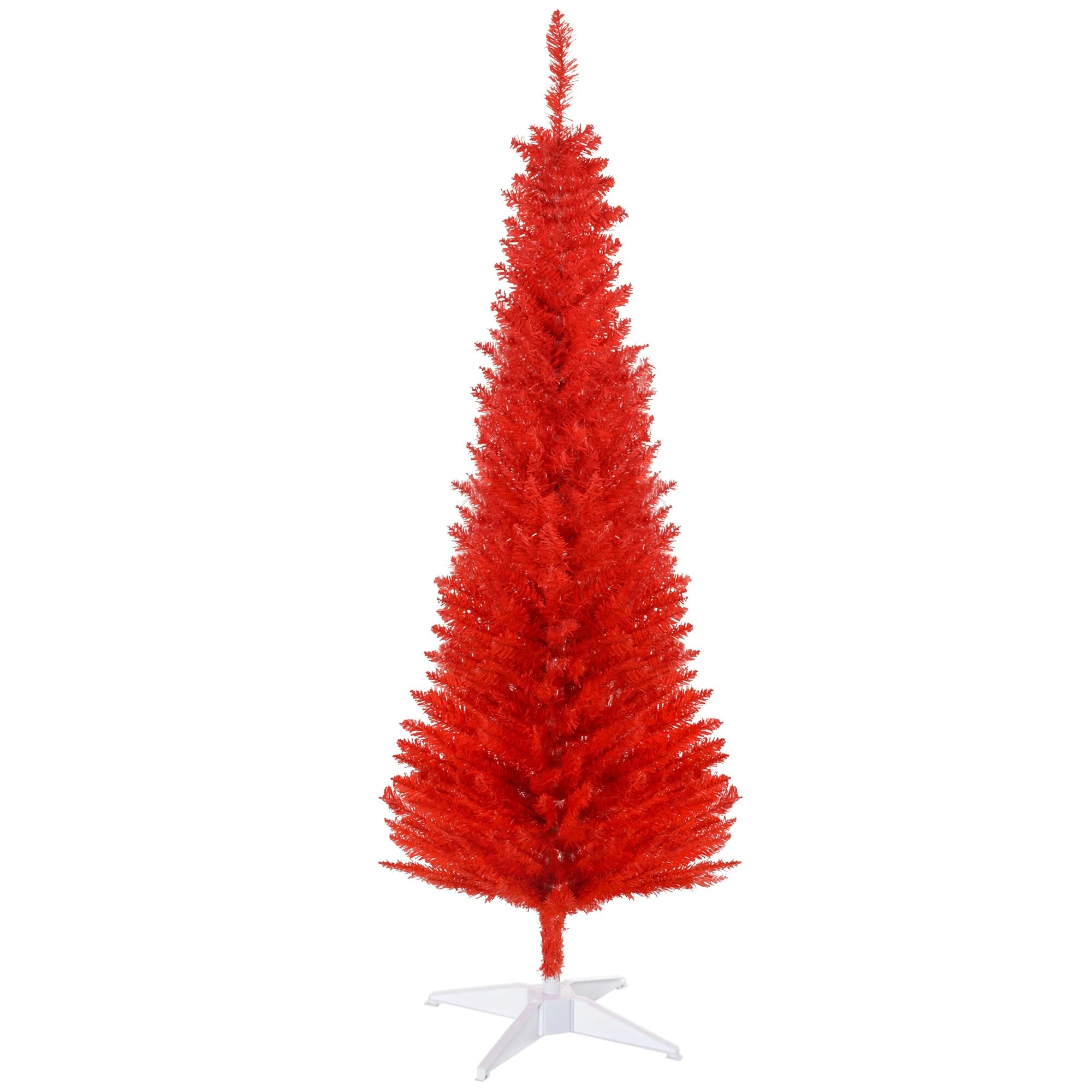 Artificial Pencil Christmas Tree 5ft, Compact Design for Small Spaces and Easy Setup