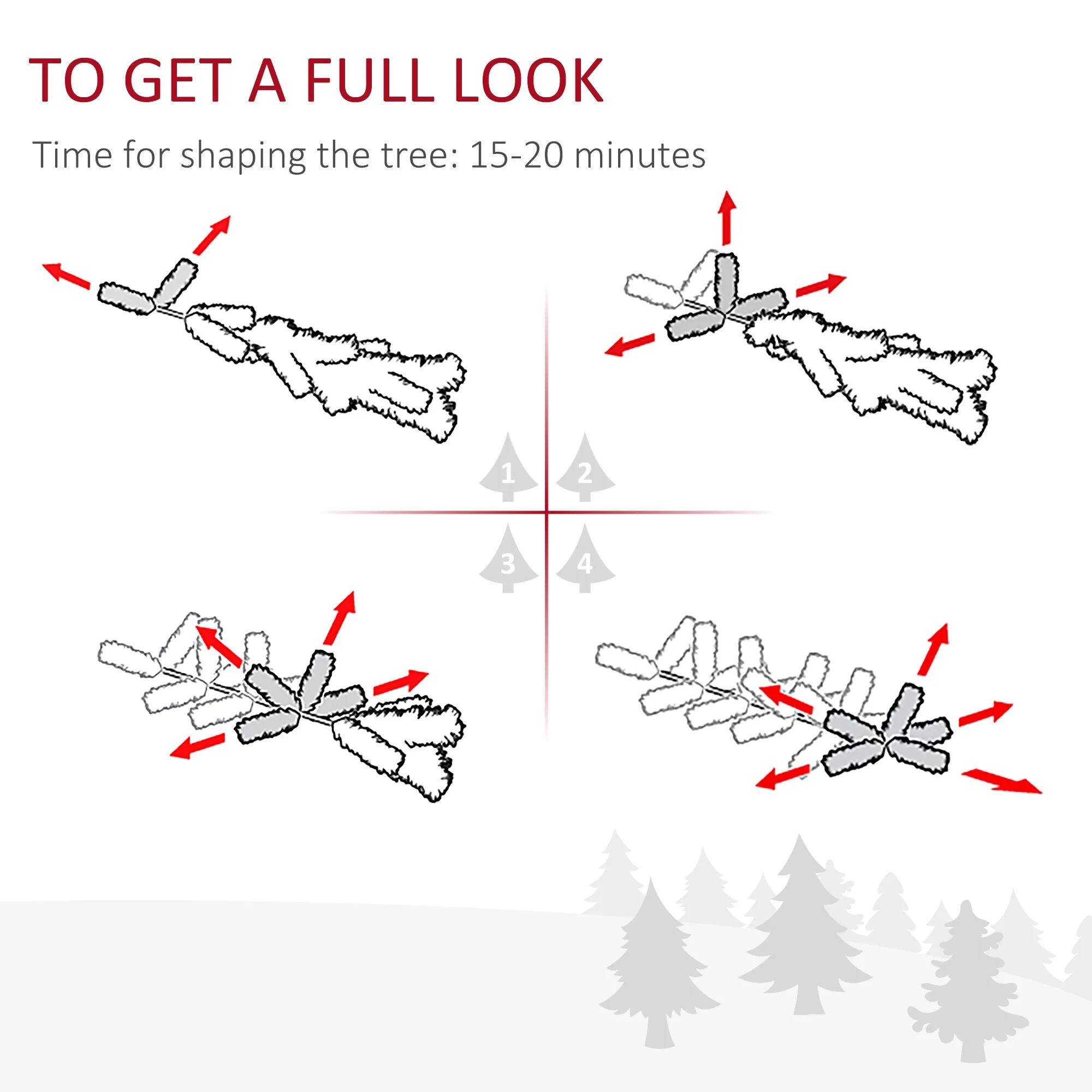 Compact 7' Pink Pencil Christmas Tree, Unlit Douglas Fir with 818 Full Branch Tips and Easy Assembly