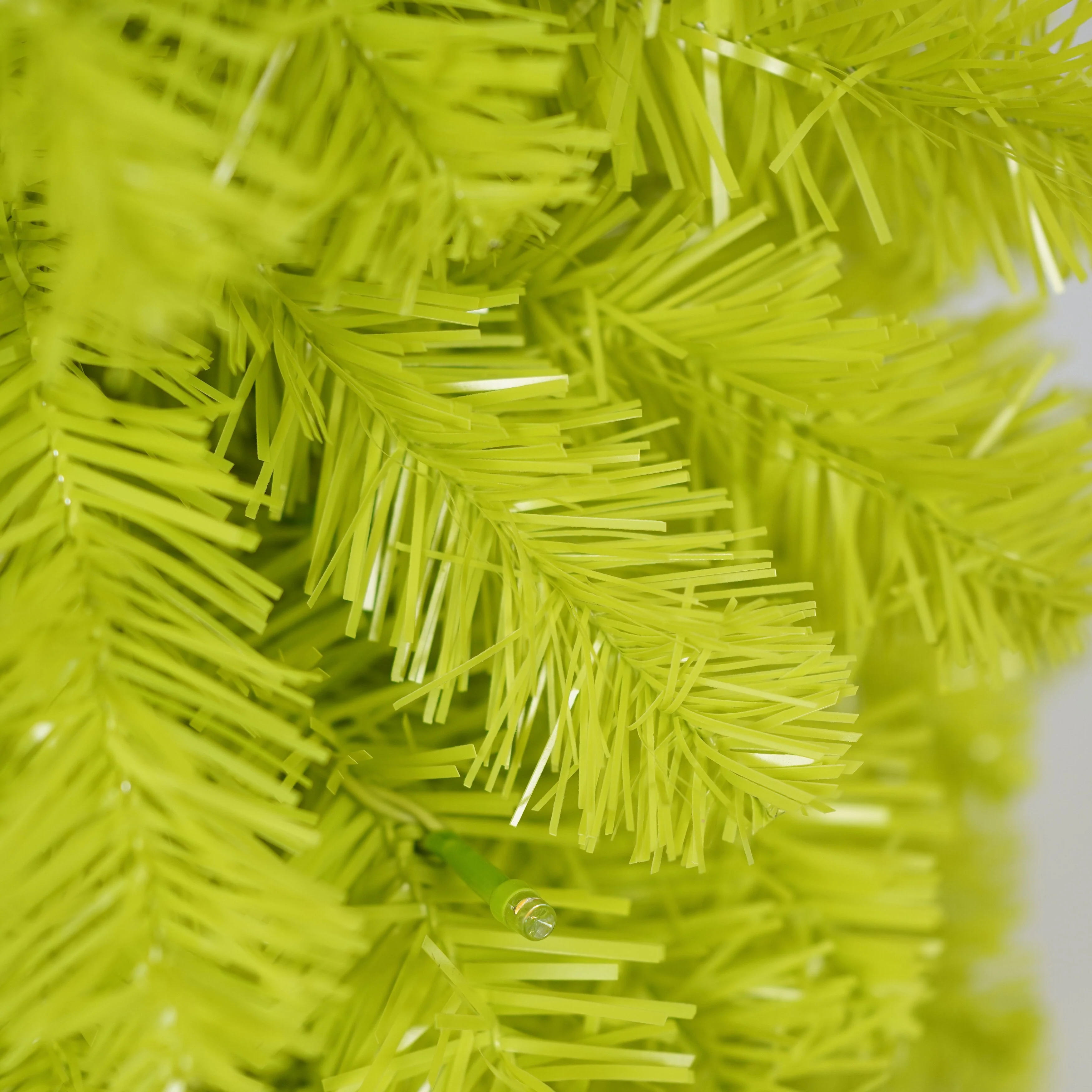 5FT Bent Top Santa Hat Christmas Tree, Artificial Fir with 100 Warm LEDs, Hinged Design for Easy Setup, 400 Branch Tips