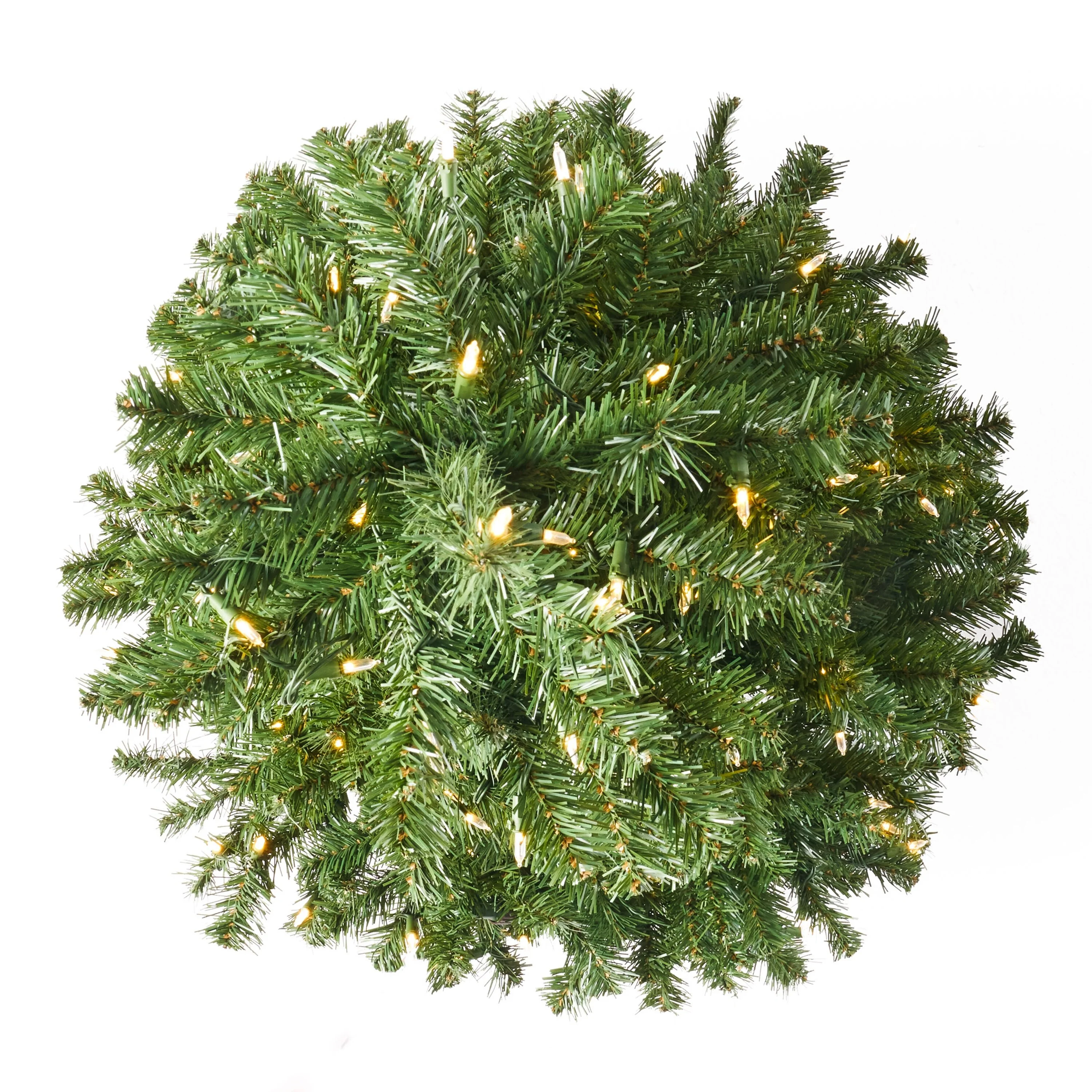 Eco-Friendly 4.5FT Pre-Lit Artificial Christmas Tree with 200 Clear LED Lights, Perfect for Small Spaces