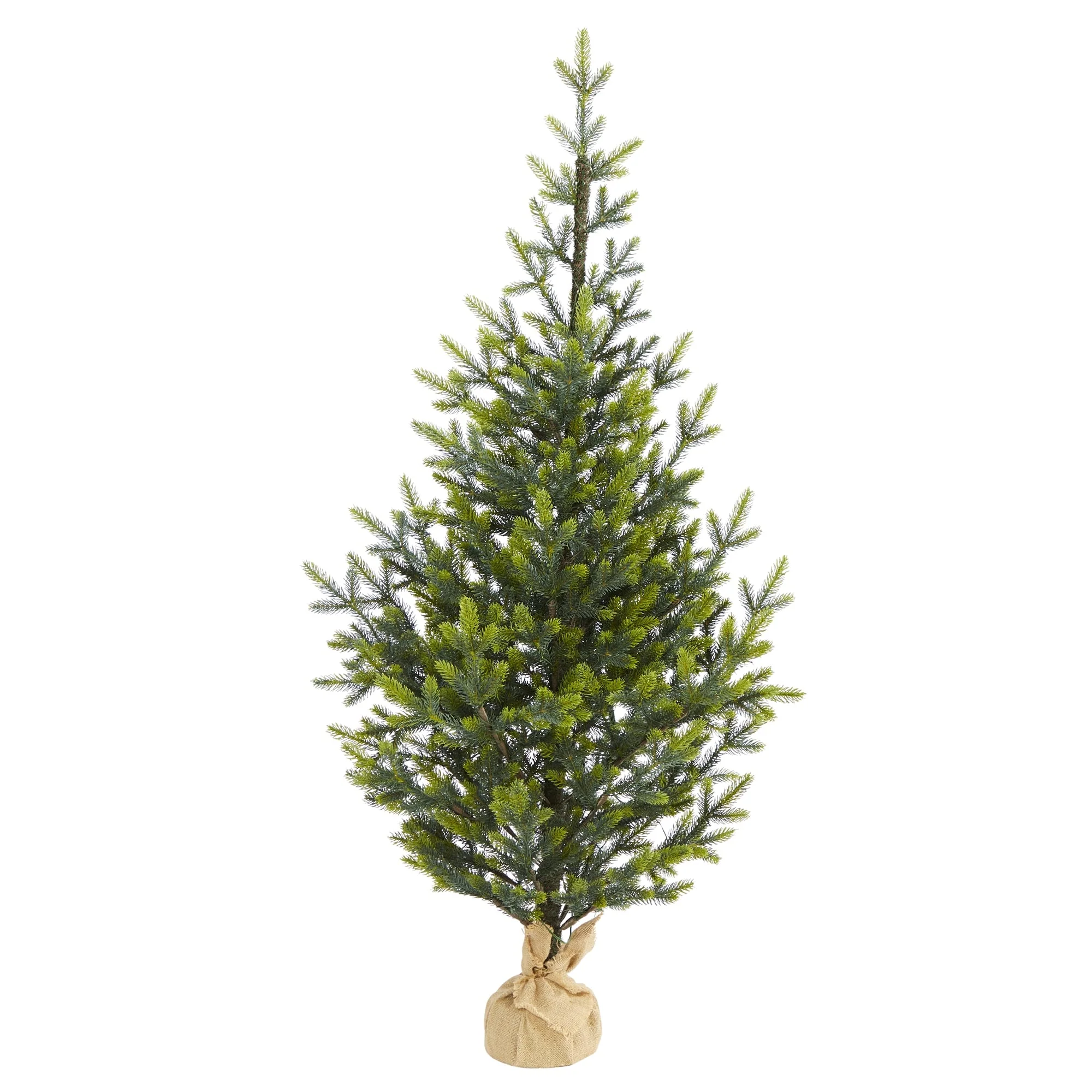 5’ Pre-Lit Potted Fraser Fir Artificial Christmas Tree, Clear Lights - 5 Foot