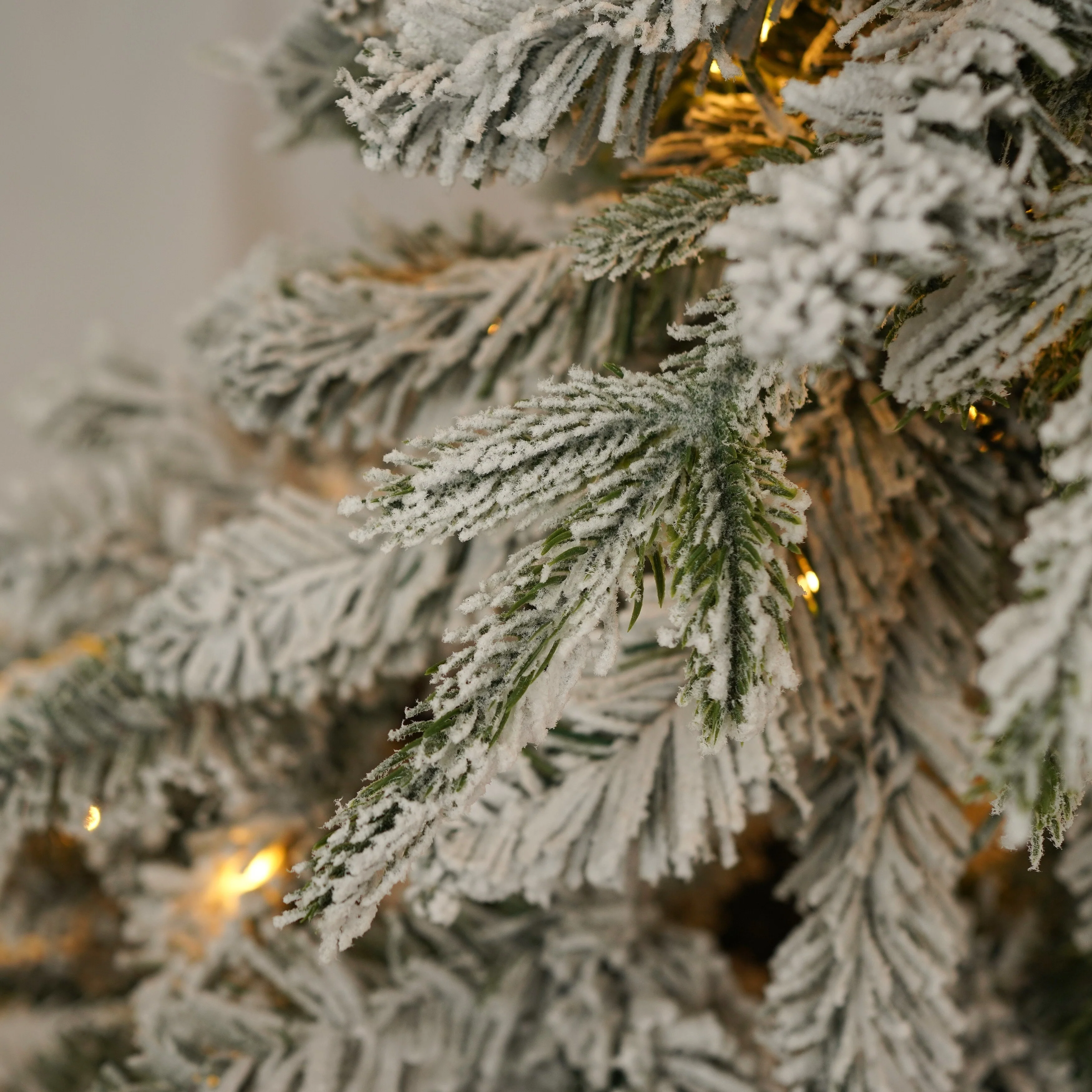 4-Piece Pre-lit Artificial Christmas Tree Set with Warm White LED Lights, Wreath, Garland & 2 Entrance Trees for Festive
