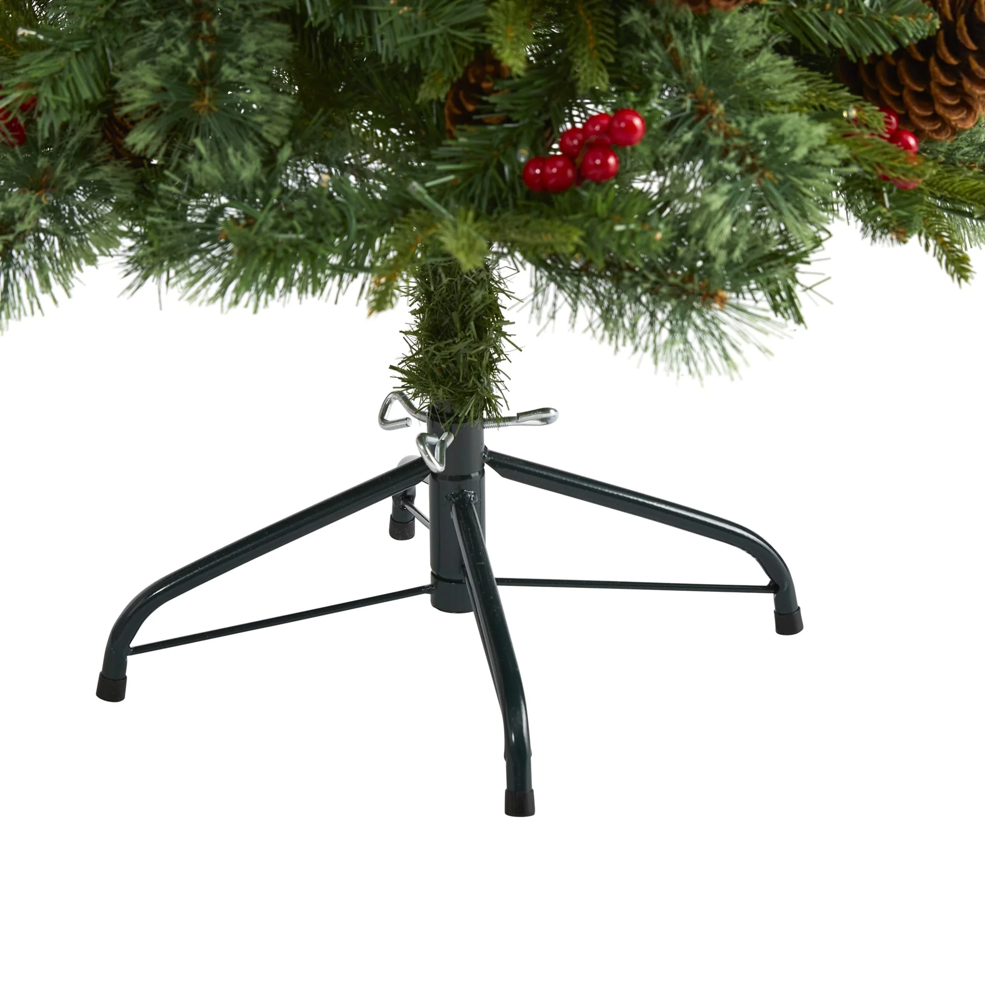 4’ Norway Cone Berry Pine Artificial Christmas Tree Clear LED - 3 Foot