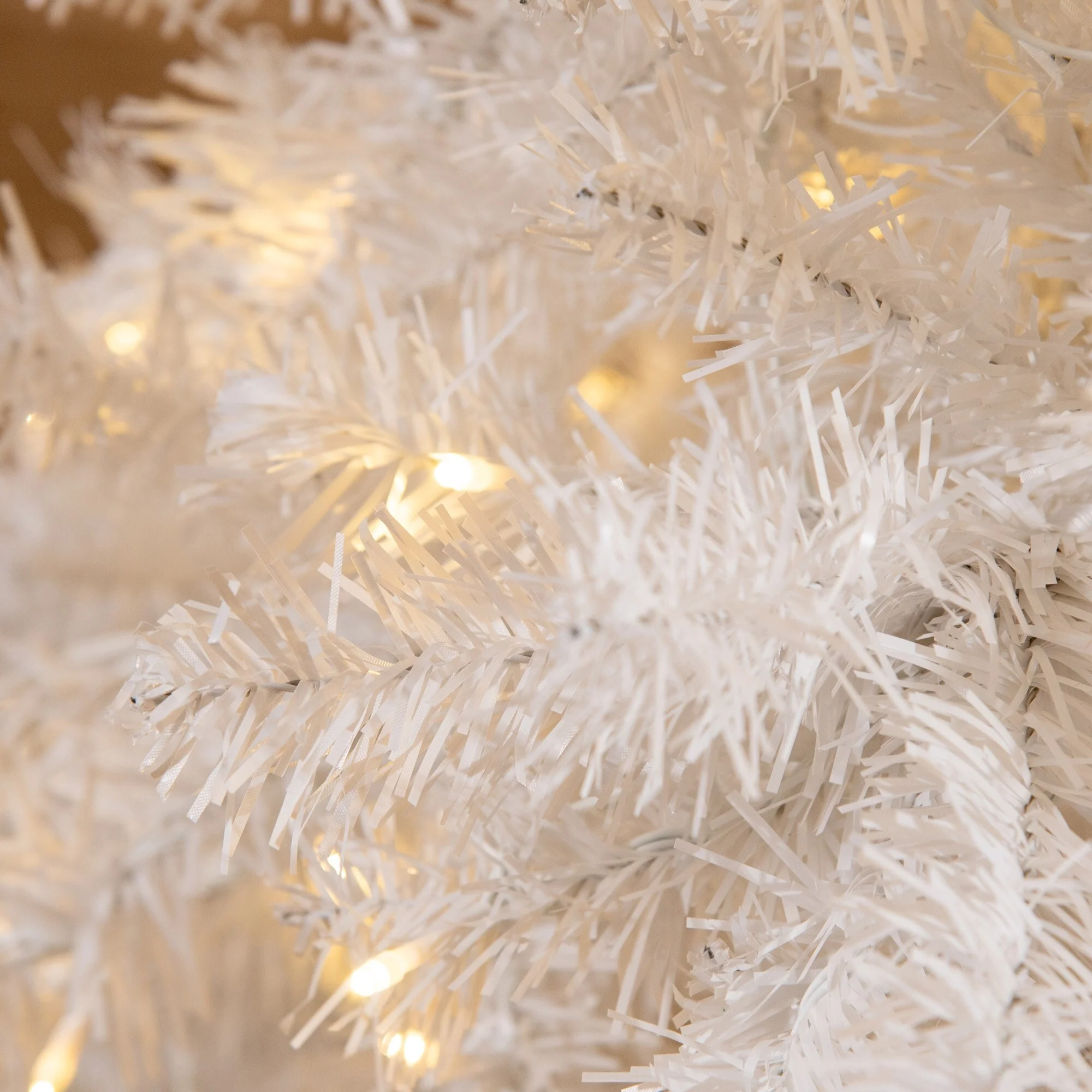 6ft Tall Artificial Douglas Fir Christmas Tree, 250 Warm White LED Lights, Dense 1000 Tips, Metal Stand for Secure Display