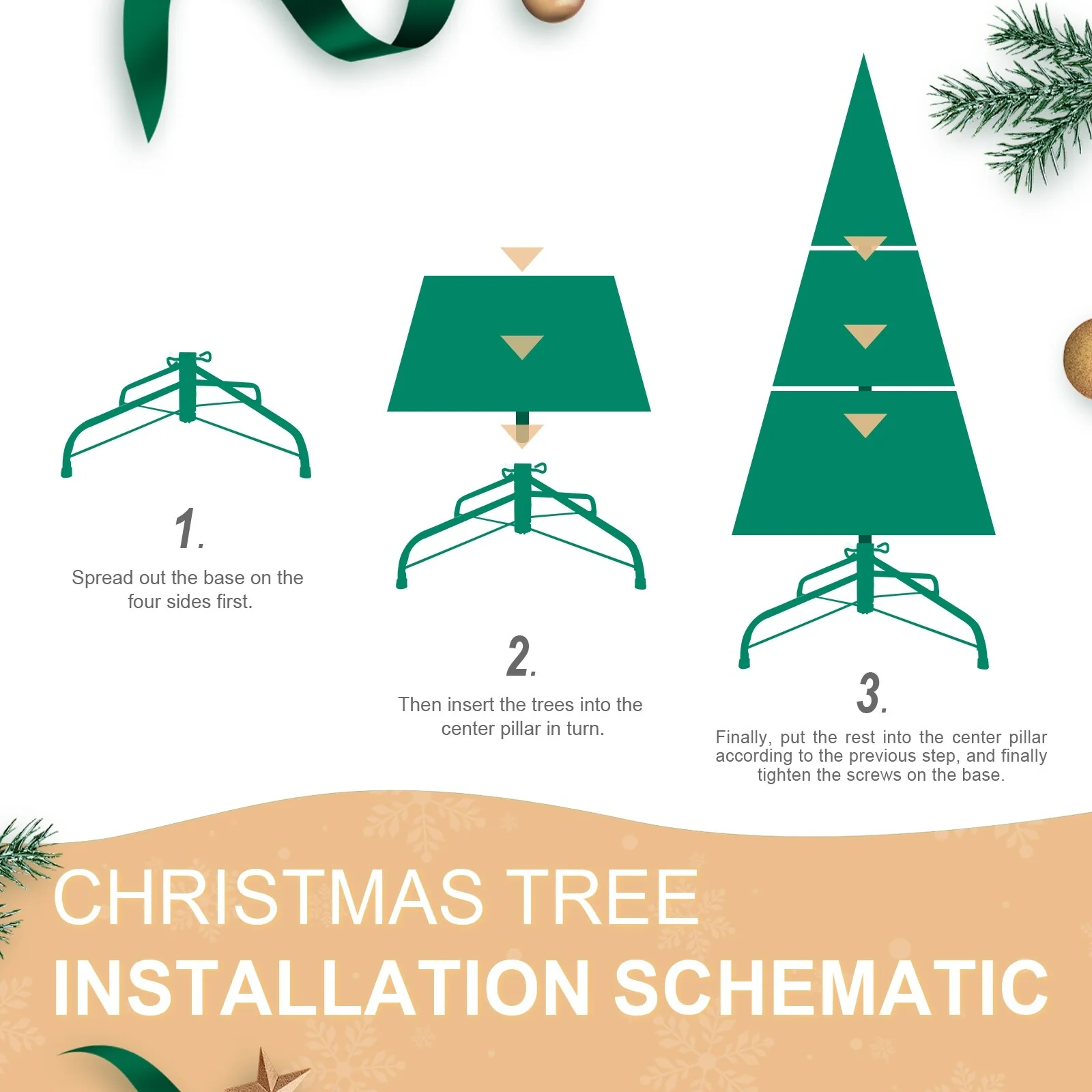 8FT Slim Christmas Tree with 600 Lights, Hinged Design for Quick Assembly