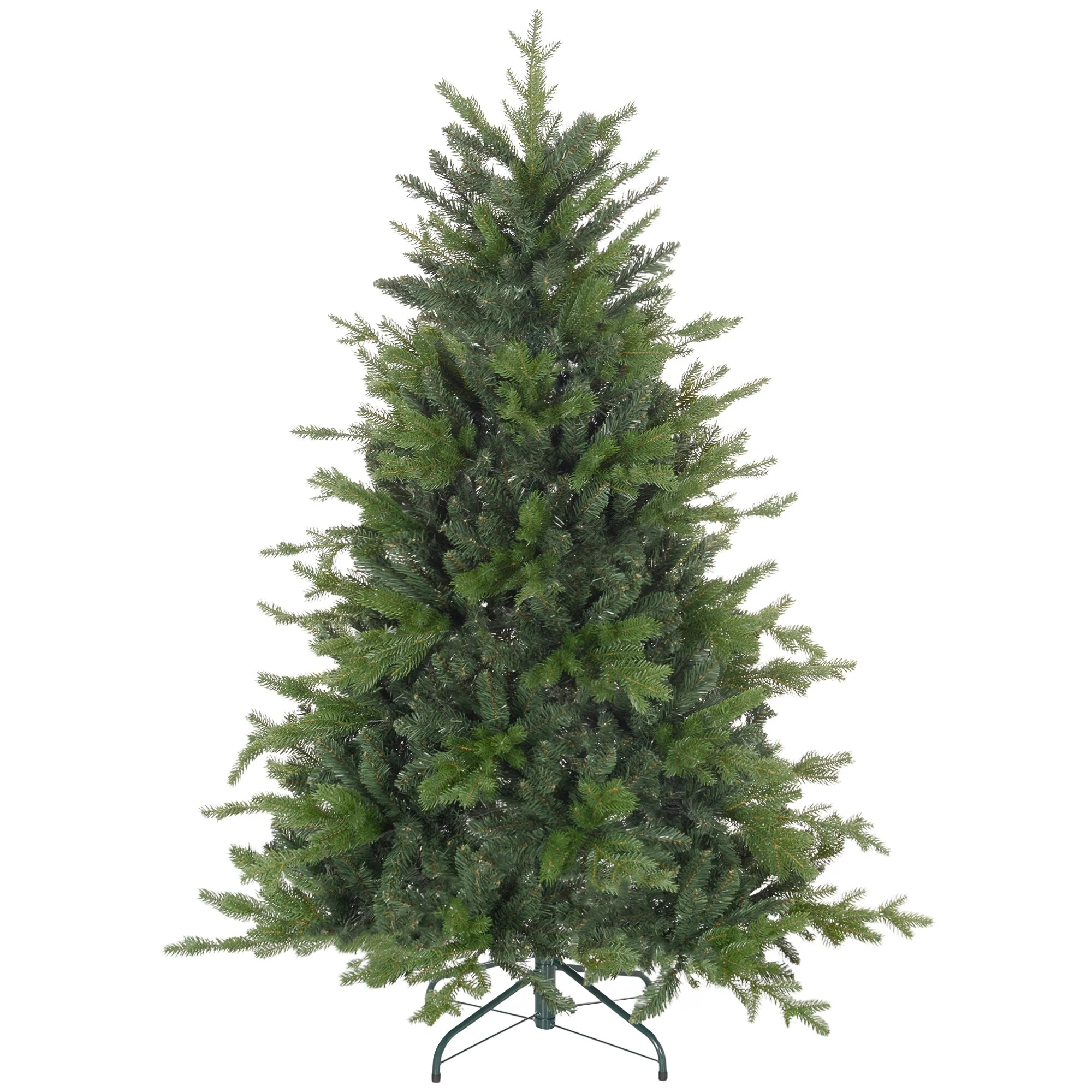 5ft Artificial Christmas Tree with 1309 Branch Tips, Full Shape, Foldable Metal Stand & Easy 10-Minute Setup