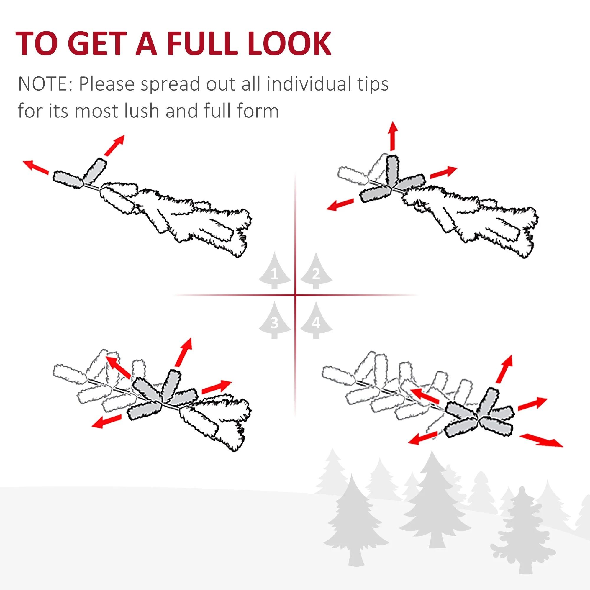 7' Slim Fir Artificial Christmas Tree with 865 Tips, Unlit Holiday Tree with Collapsible Base and Realistic Look