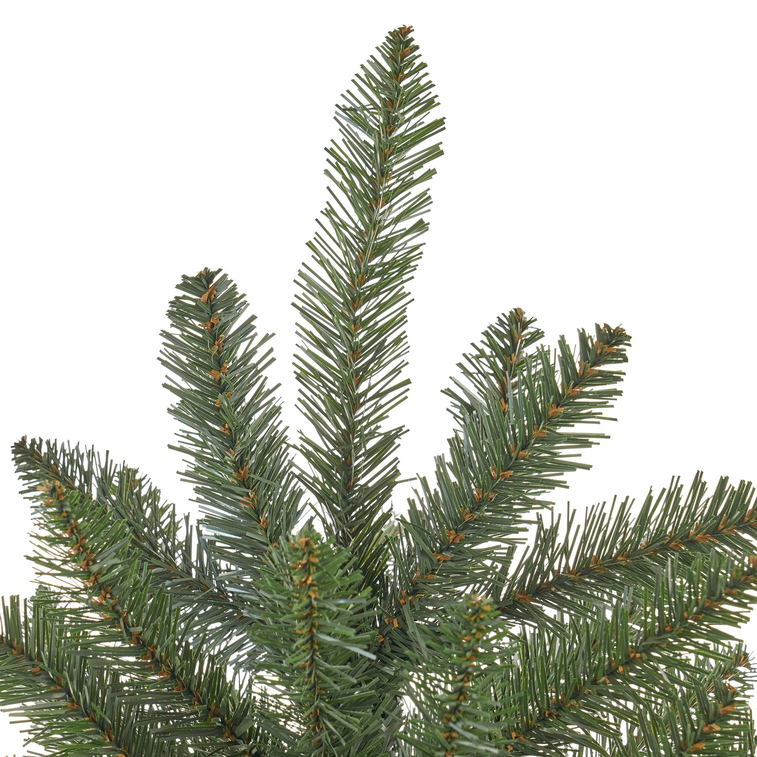 7ft Unlit Norway Christmas Tree with 2231 Tips and Durable Iron Stand