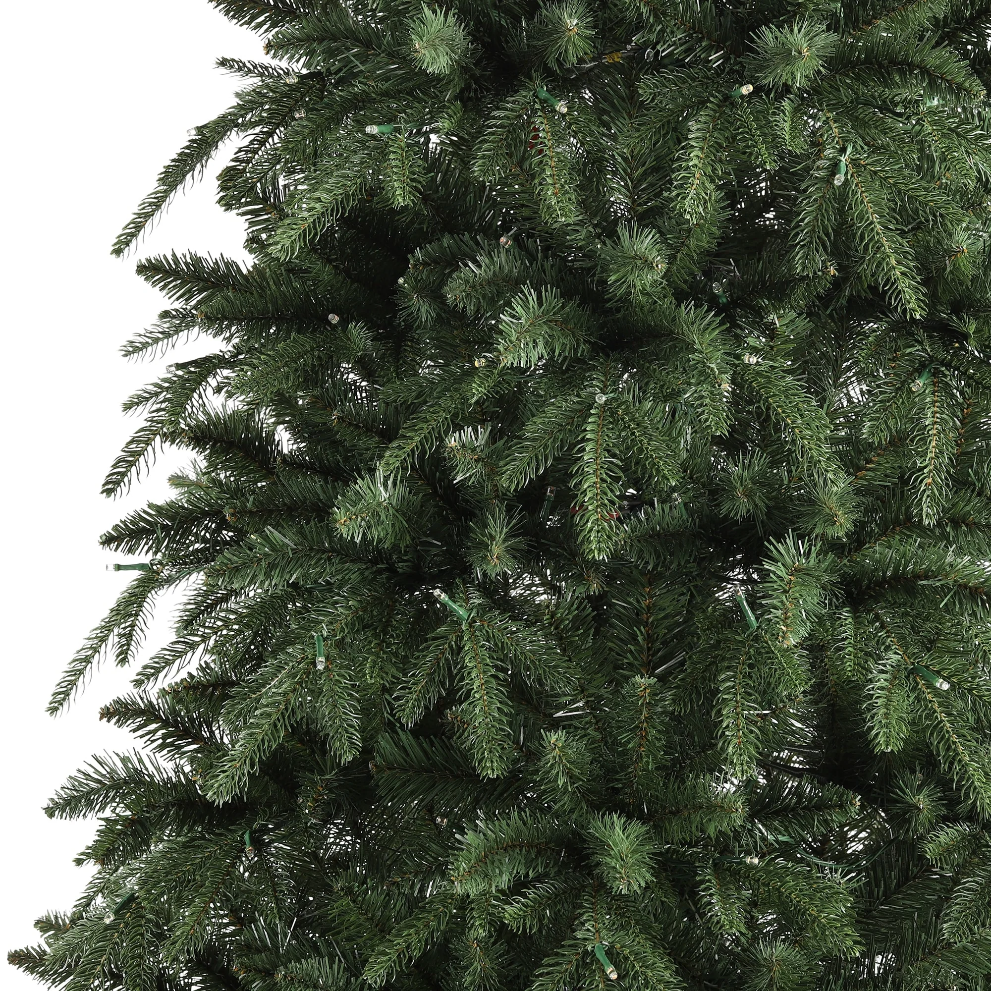 Glitzhome 7.5FT/9FT/11FT/15FT Pre-Lit Green Slim Fir Artificial Christmas Tree with Remote Control