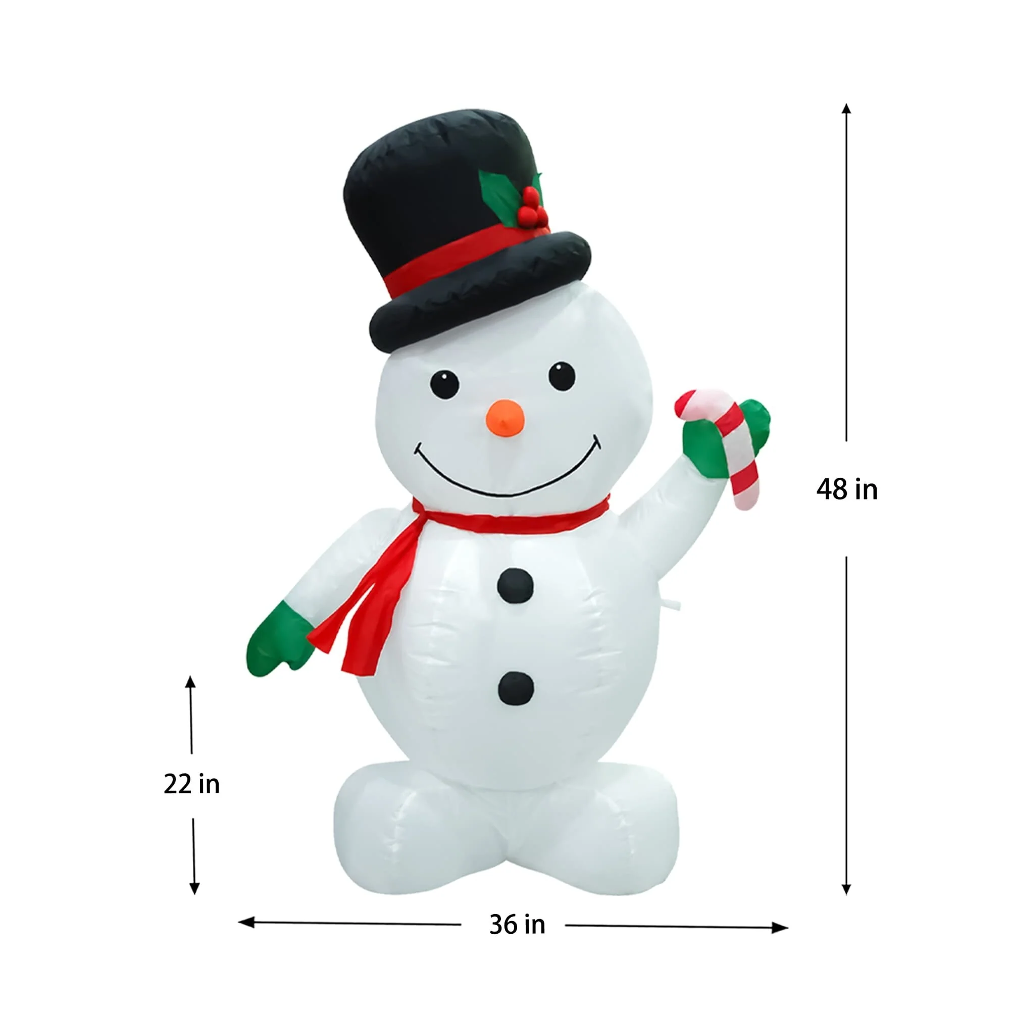 4' Inflatable Snowman