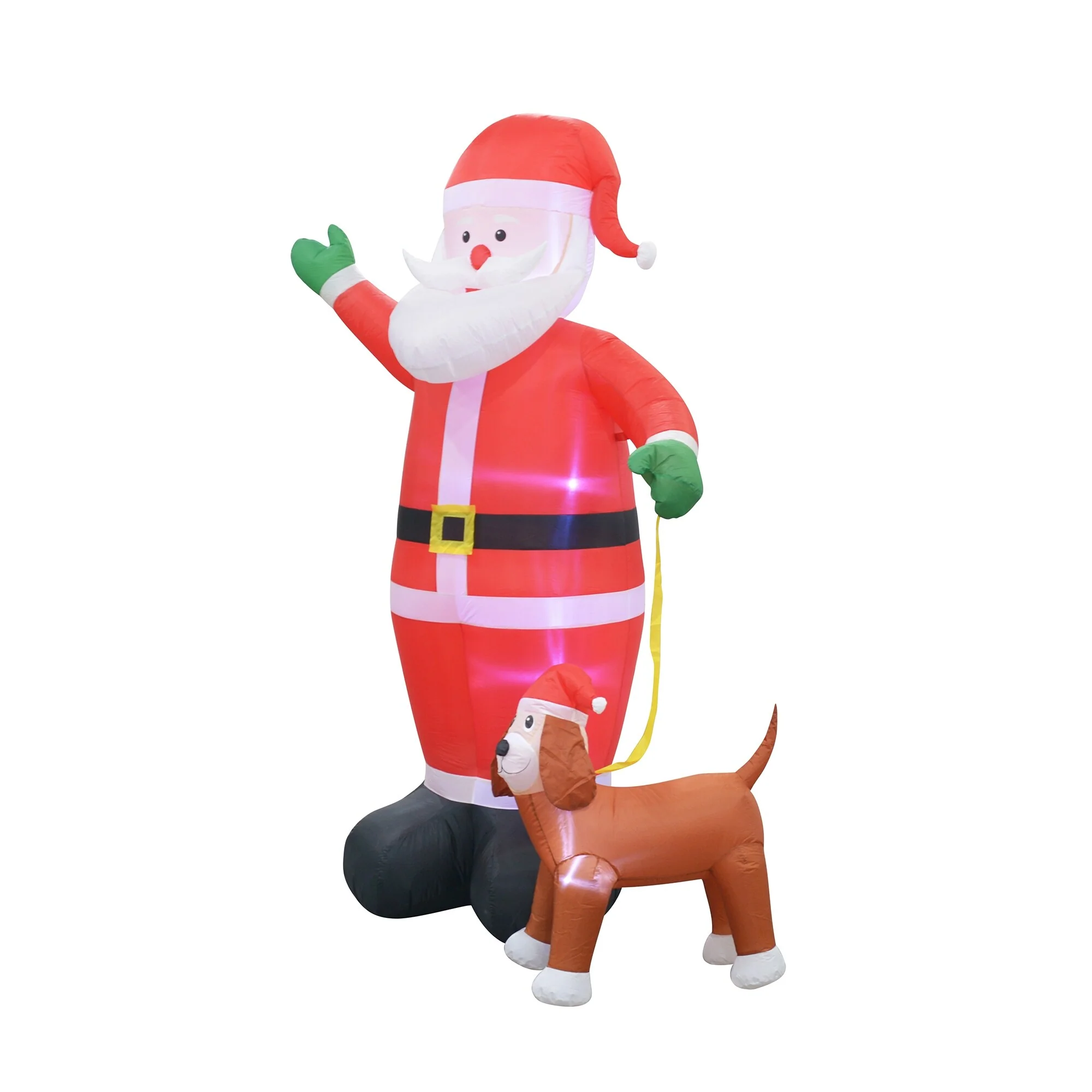 8FT Santa And Labrador Dog Inflatable - Large