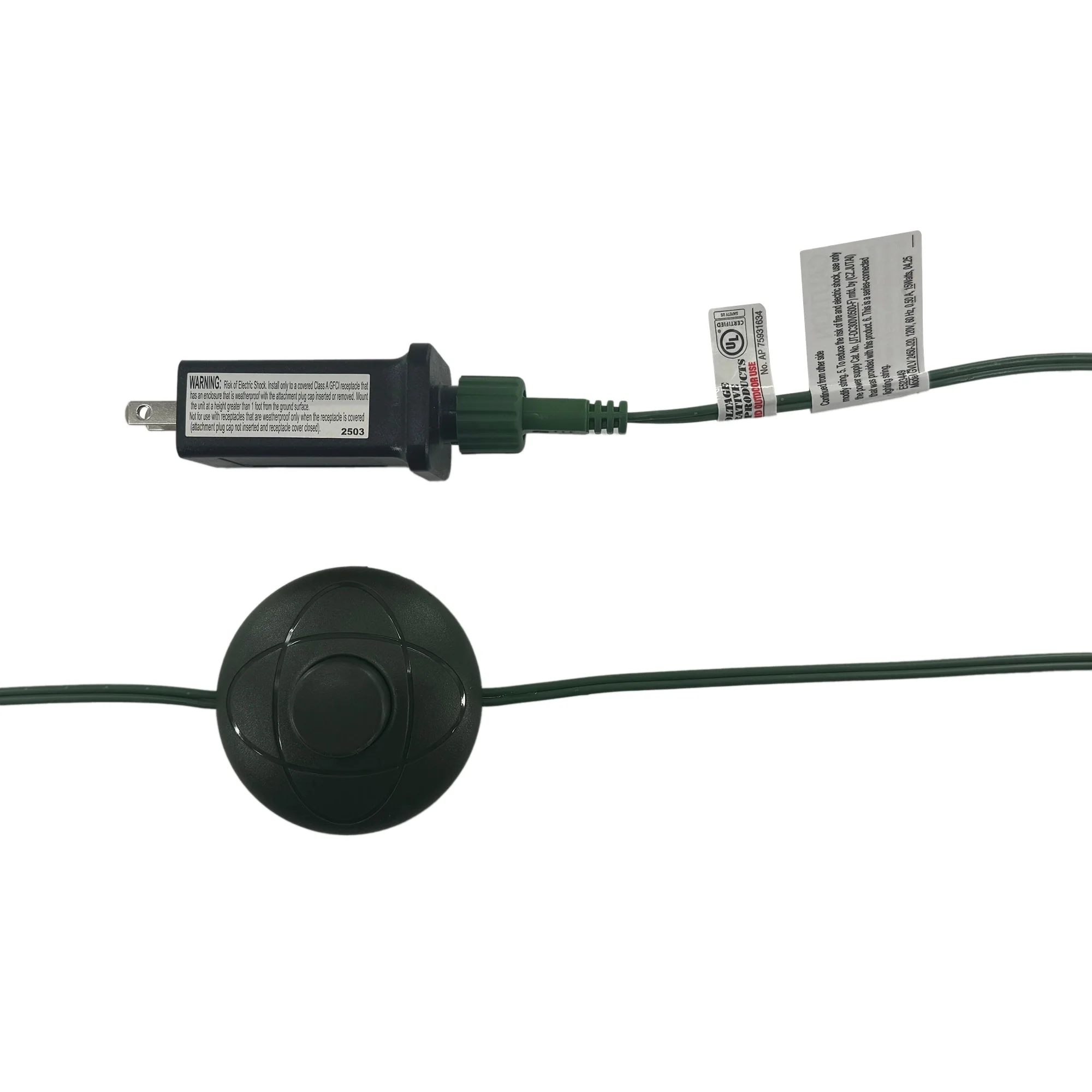 Glitzhome 7.5ft/9ft Pre-Lit Full Fir Artificial Christmas Tree w/Foot Pedal & Remote Control Simple Setup