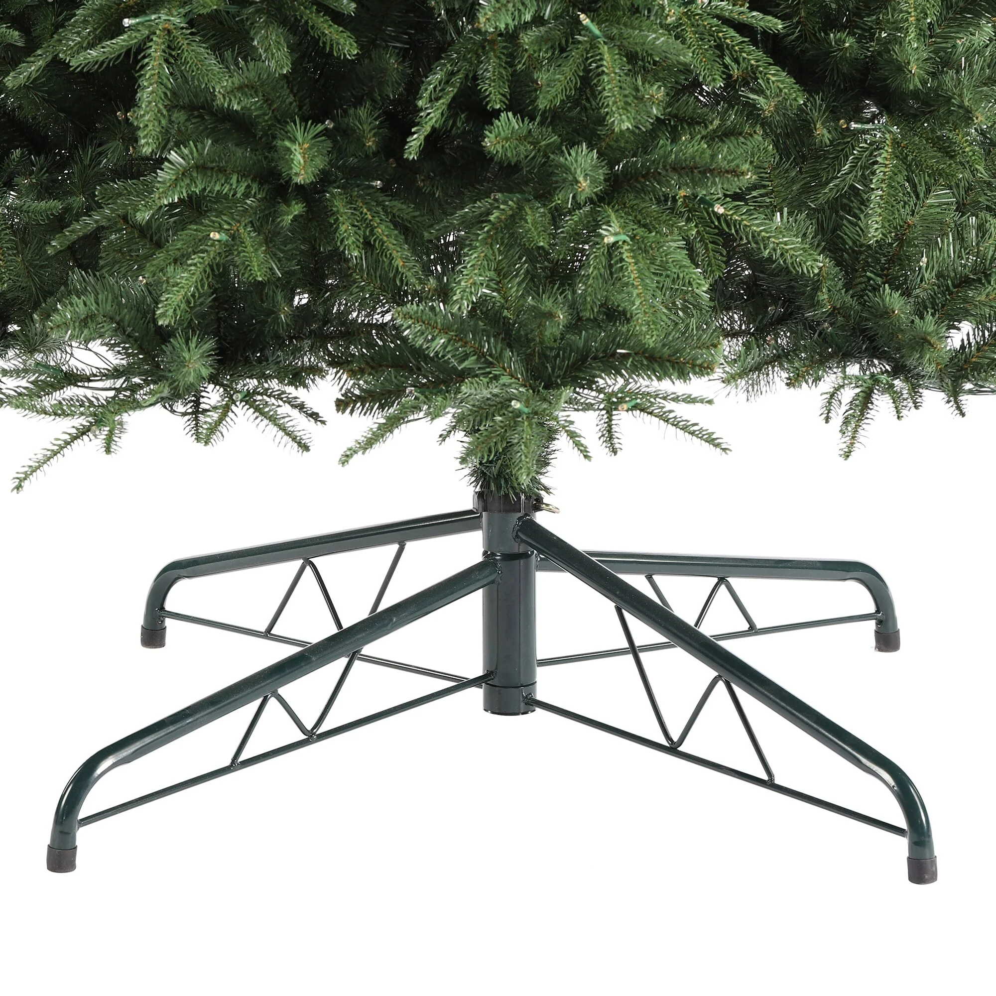 Glitzhome 7.5FT/9FT/11FT/15FT Pre-Lit Green Slim Fir Artificial Christmas Tree with Remote Control