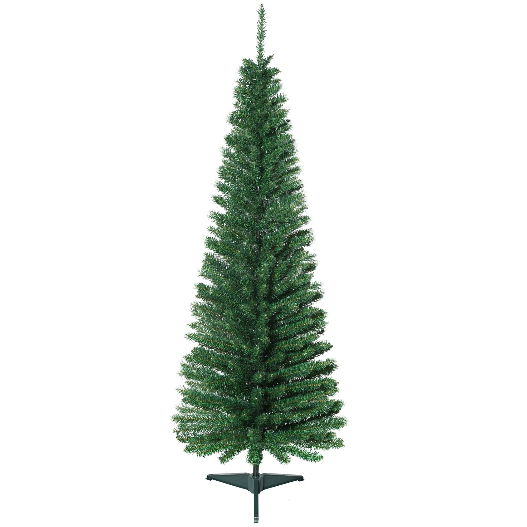Artificial Pencil Christmas Tree 5ft, Compact Design for Small Spaces and Easy Setup