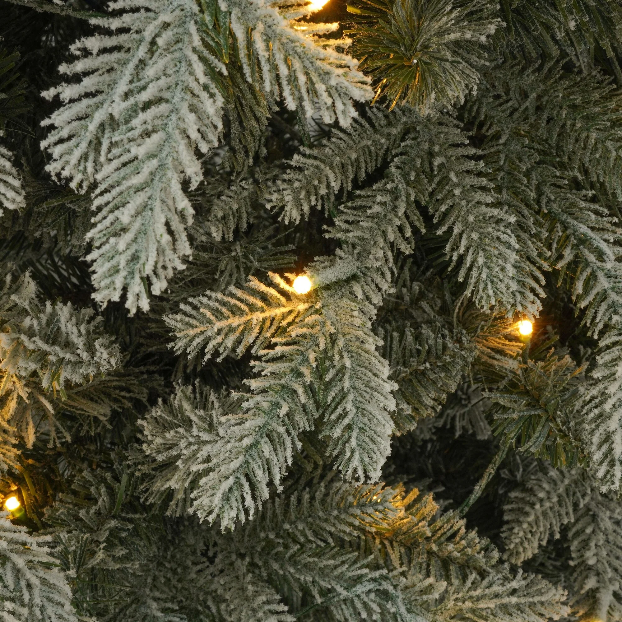 Lighted 7ft Christmas Tree and Wreath Set, Fir Design with 1300 Tips and 430 Total Lights for a Festive Atmosphere