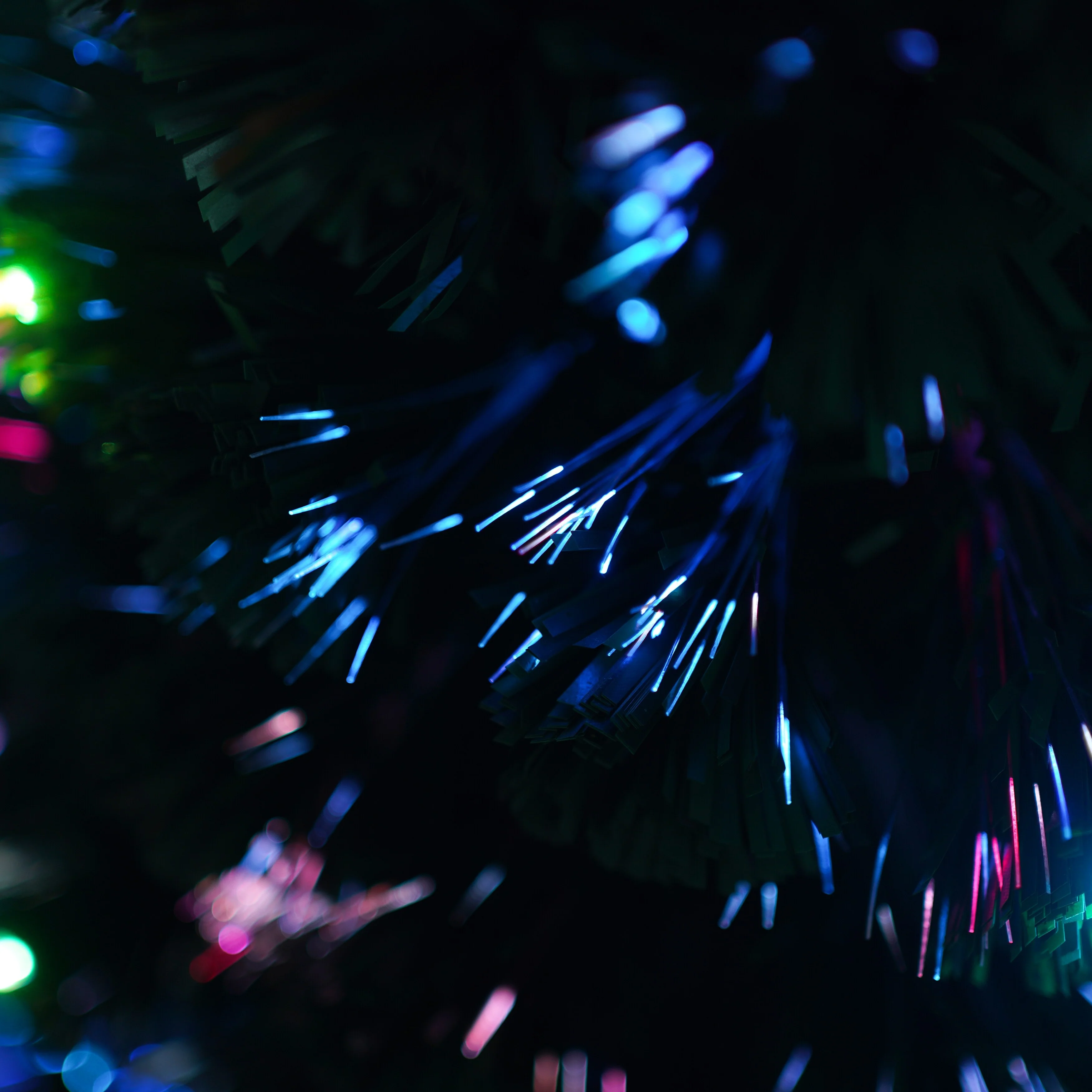 4-Piece Fiber Optic Christmas Tree Set with Entrance Trees, Garland & Wreath