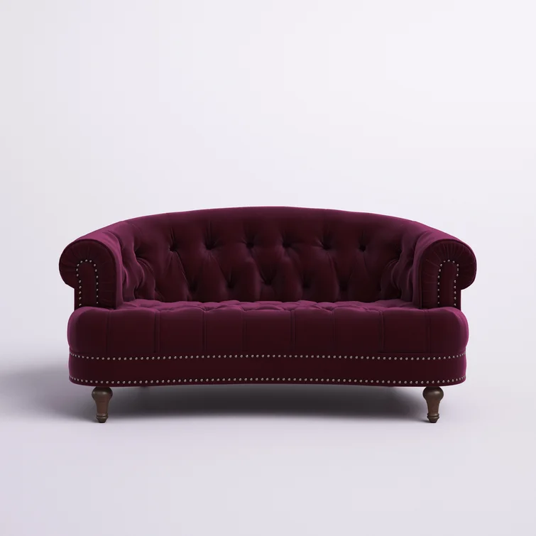Joannes 68.5'' Velvet Loveseat