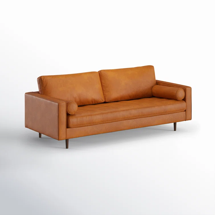 Geo 84 inch Genuine Leather Sofa