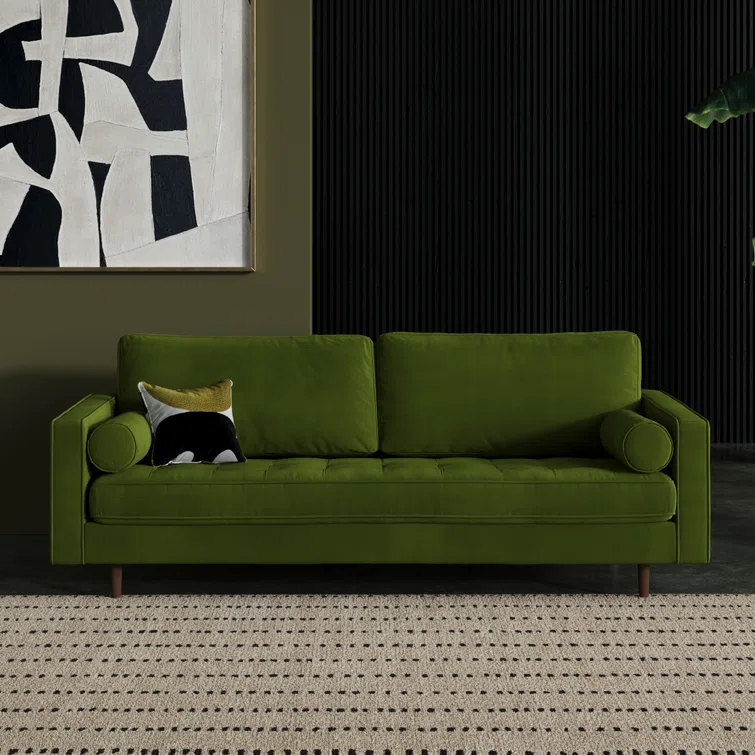 Geo 84'' Velvet Sofa