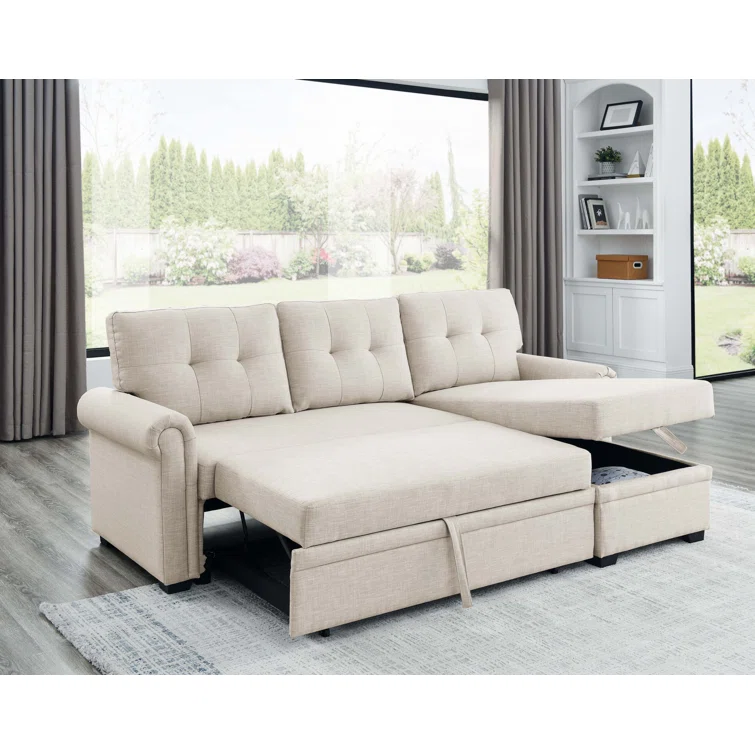 Rossignol 86'' Upholstered Sleeper Sofa