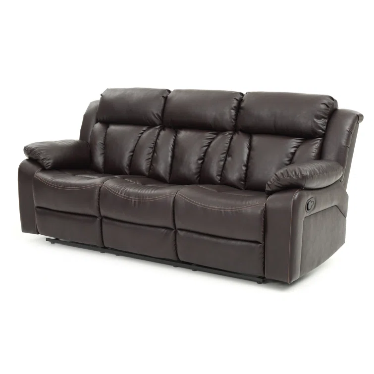 Springfield 85'' Faux Leather Reclining Sofa