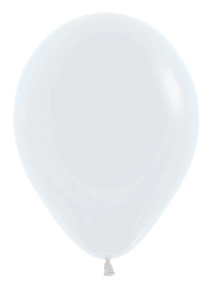 5 inch Sempertex Fashion White Latex Balloons 100ct