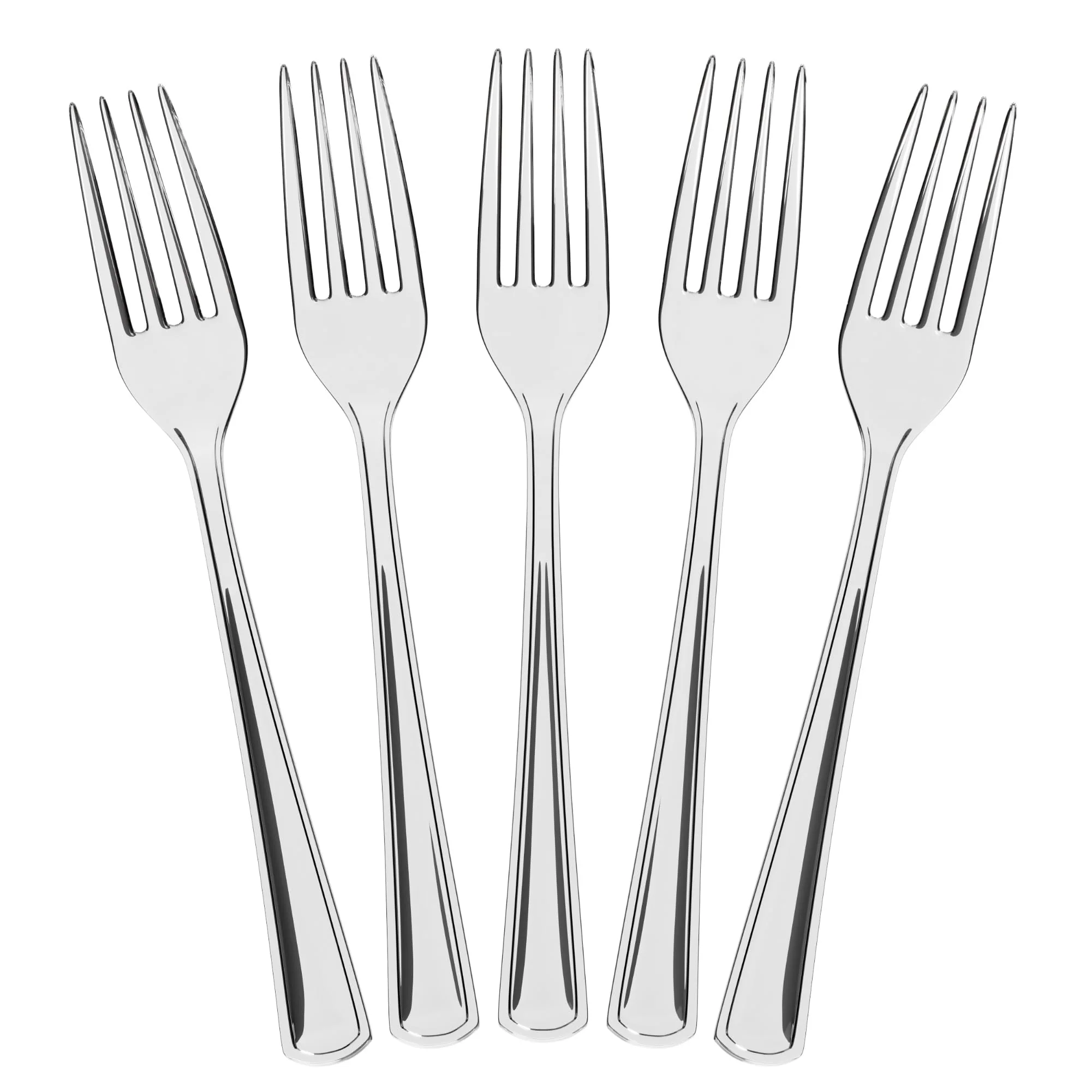 Heavy Duty Clear Plastic Forks | 50 Count