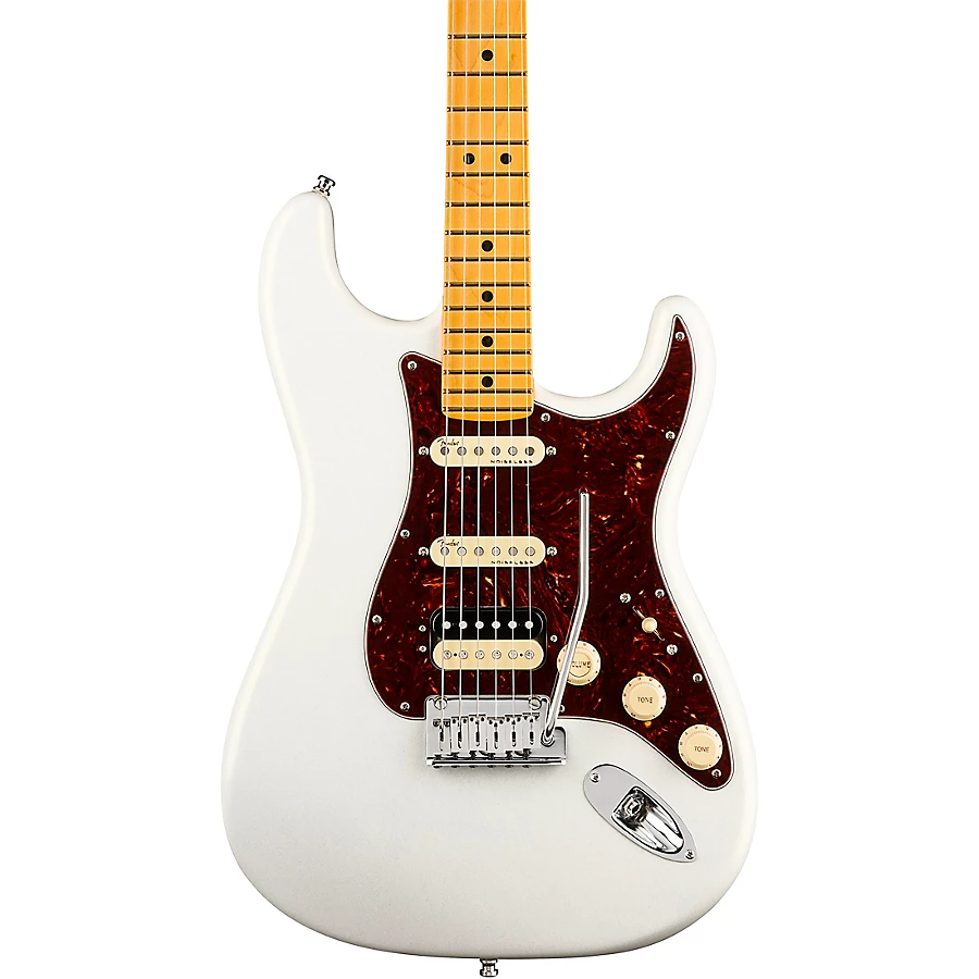 Fender American Ultra Stratocaster HSS Maple Fingerboard Electric Guitar Arctic Pearl